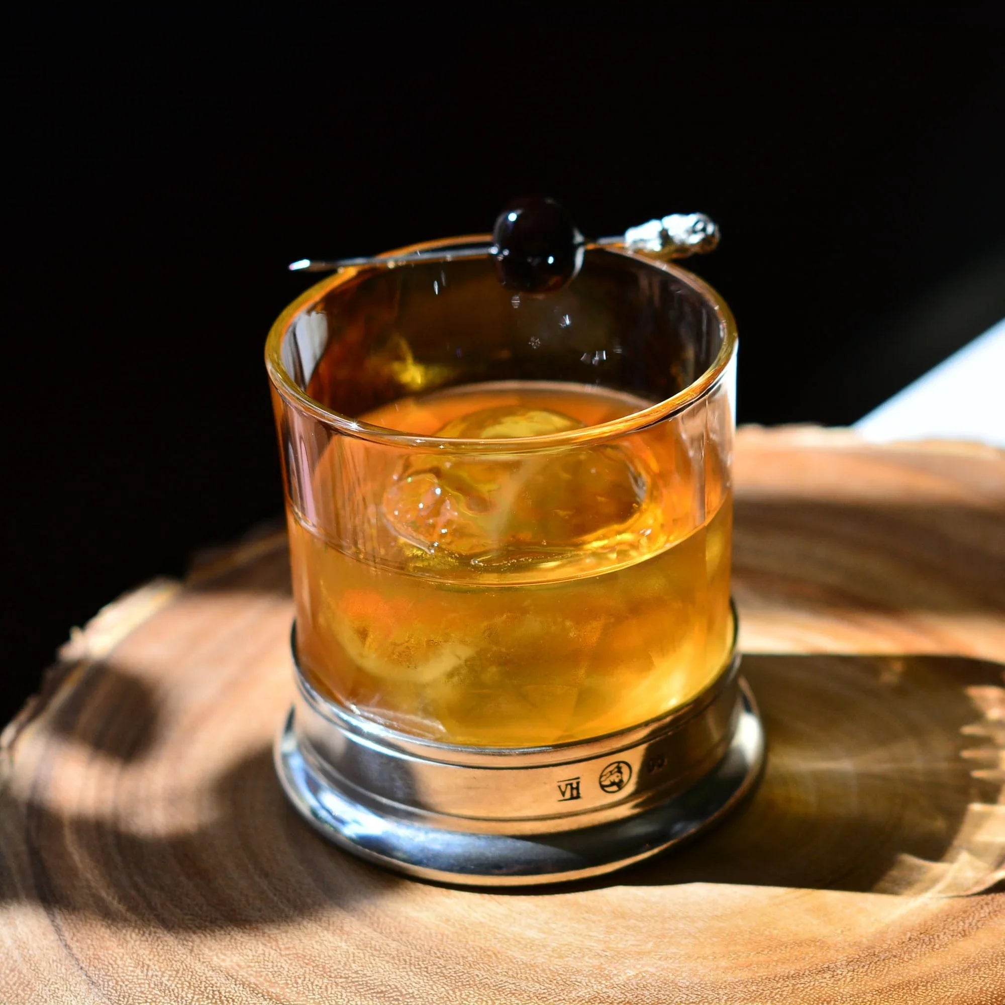 Double Old-Fashioned - Hatched Glass - The Mayfair Hall