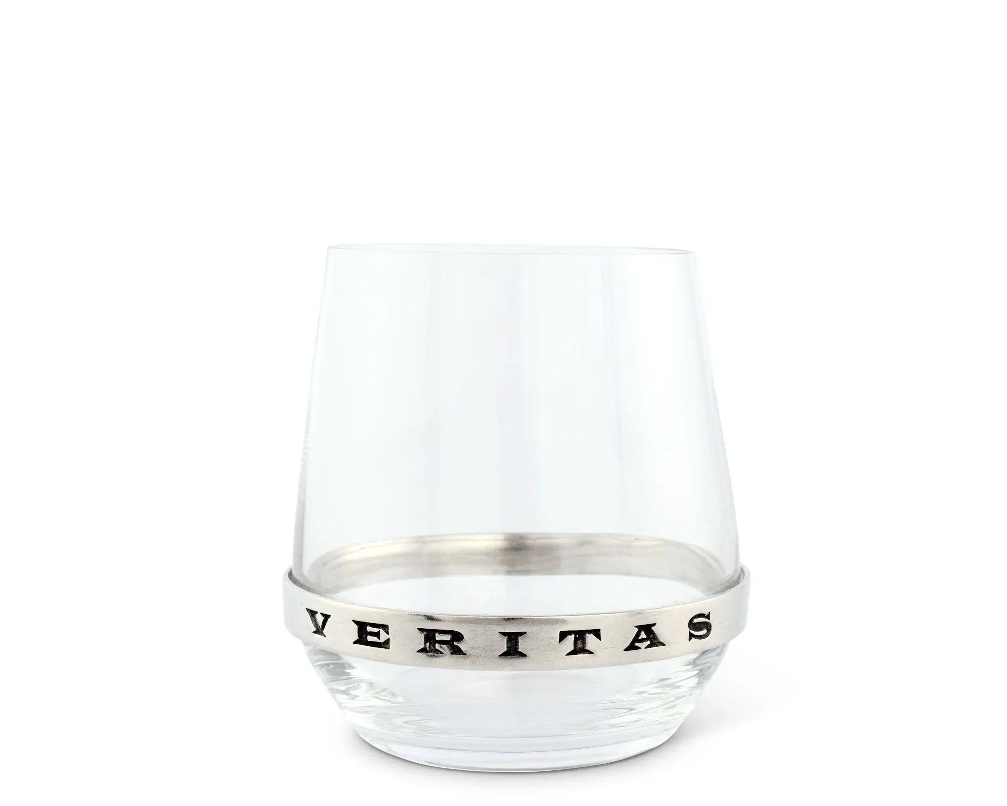 In Vino Veritas Stemless Red Wine Glass - The Mayfair Hall