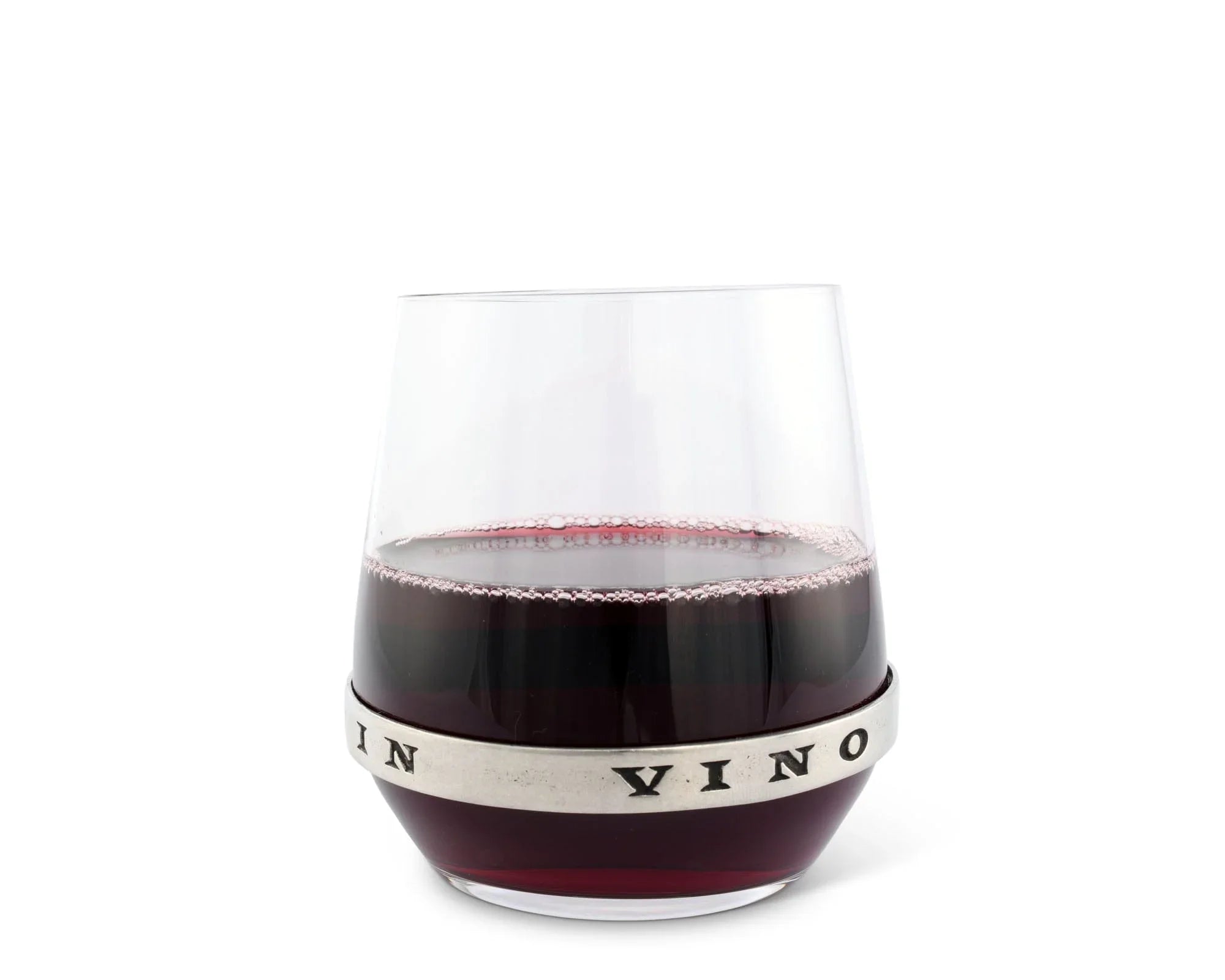 In Vino Veritas Stemless Red Wine Glass - The Mayfair Hall
