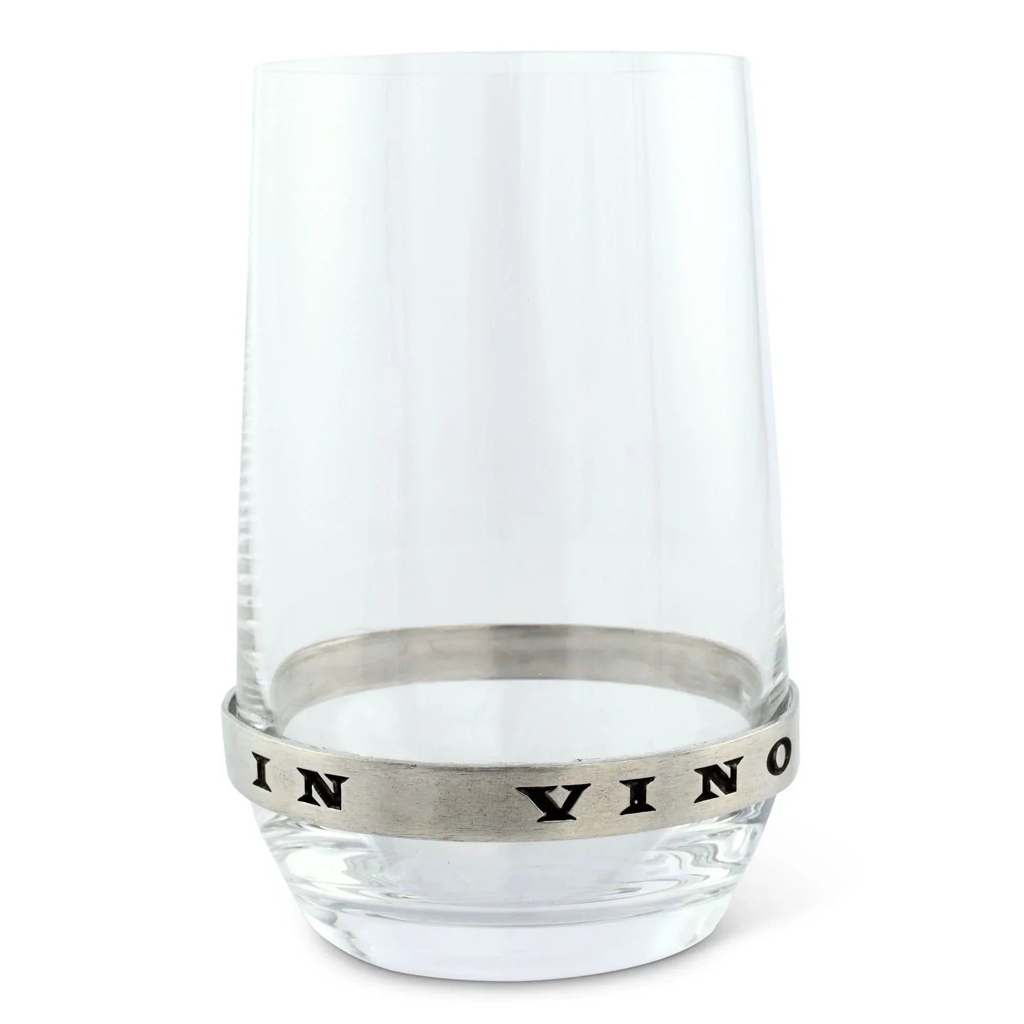 In Vino Veritas Stemless White Wine Glass - The Mayfair Hall