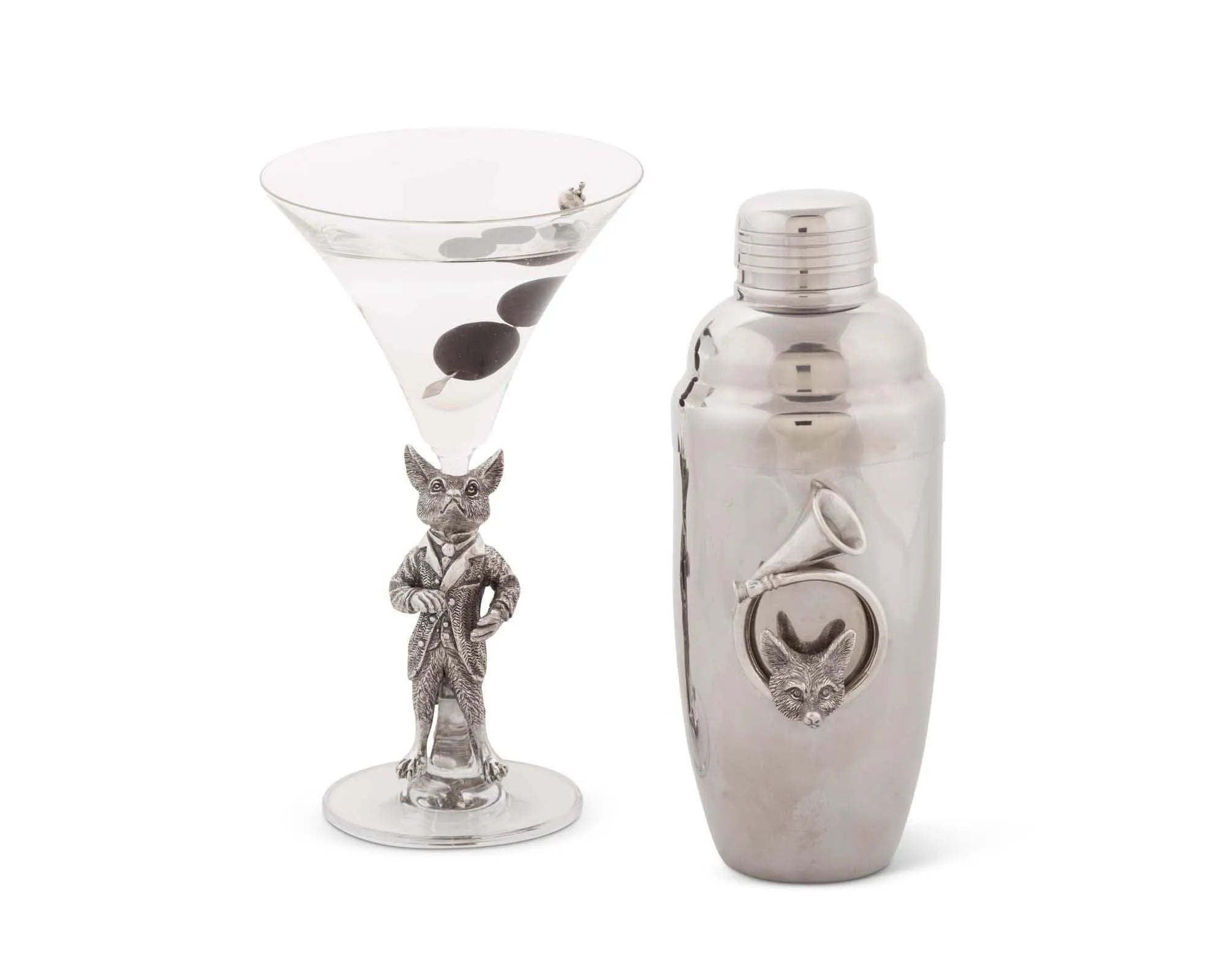 Hunting Dressed Fox Cocktail / Martini Glass - The Mayfair Hall