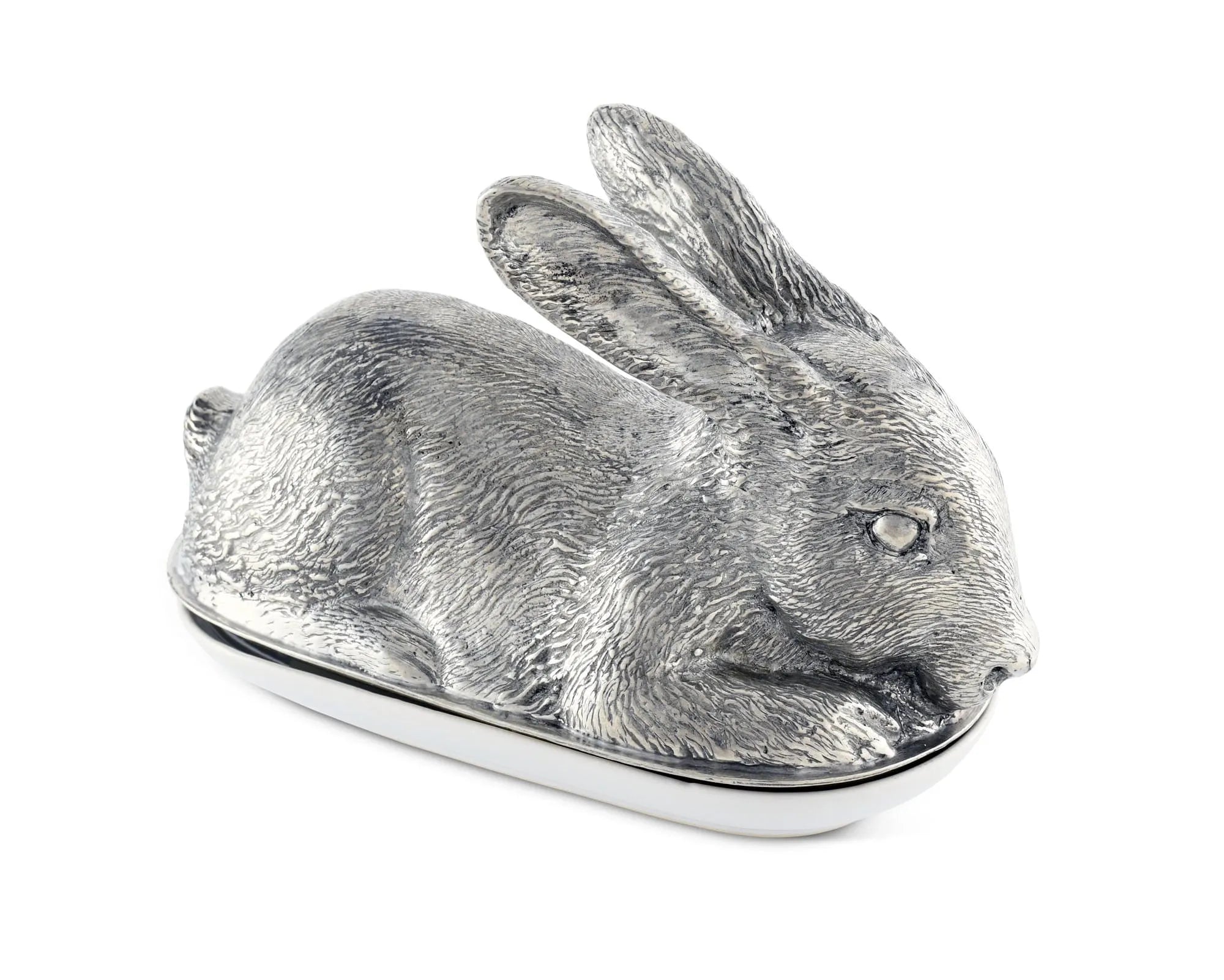 Pewter Rabbit Butter Dish - The Mayfair Hall