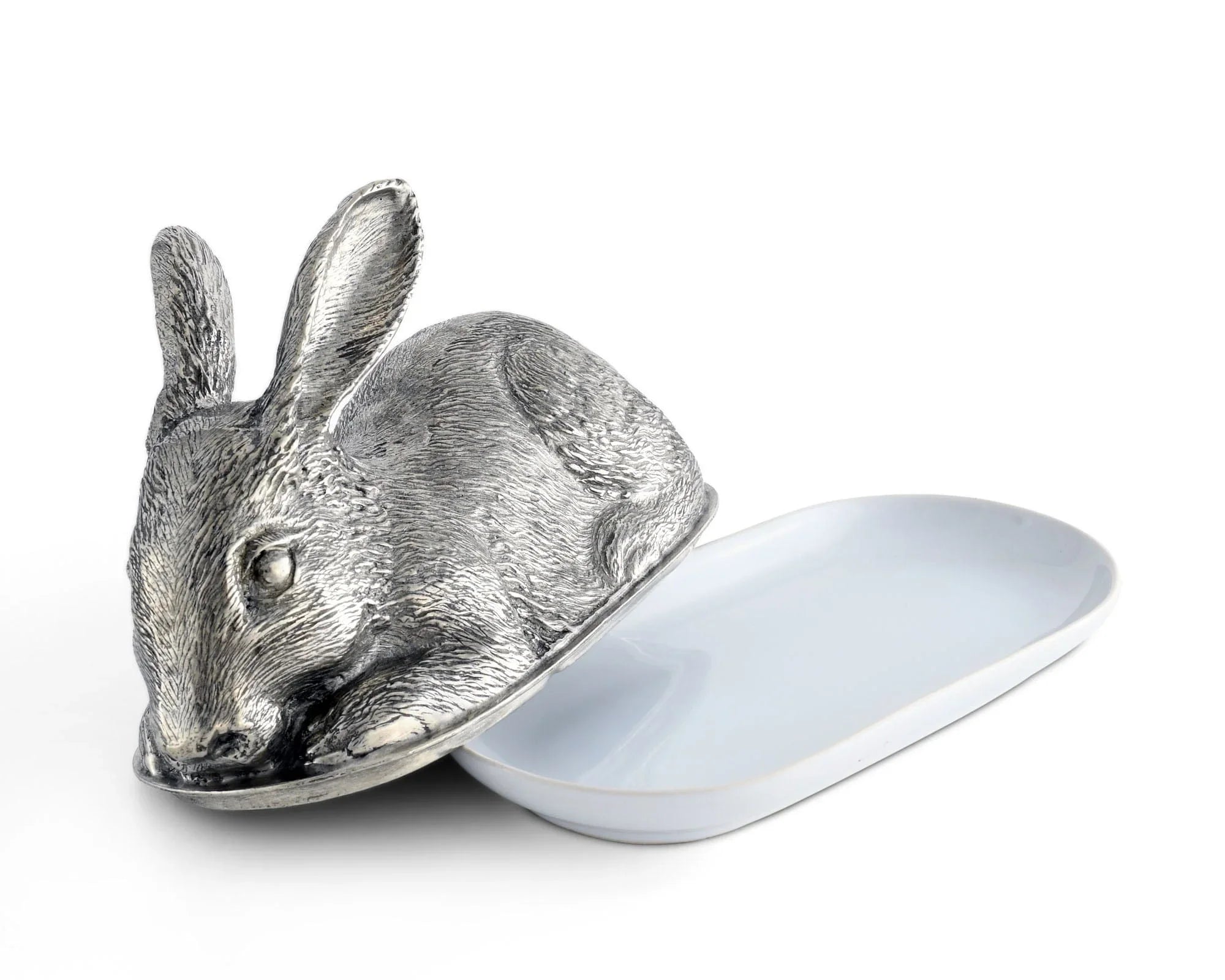 Pewter Rabbit Butter Dish - The Mayfair Hall