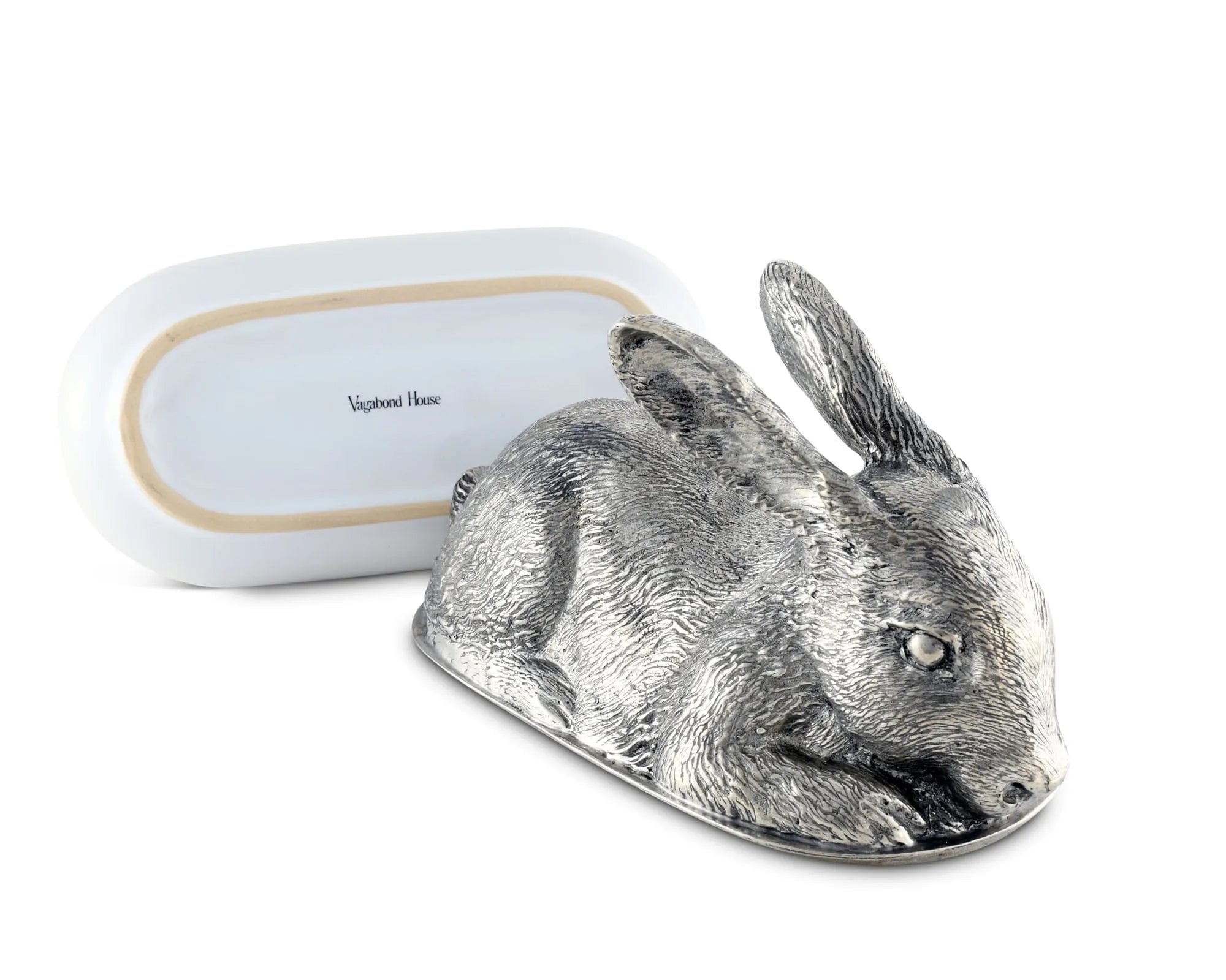 Pewter Rabbit Butter Dish - The Mayfair Hall