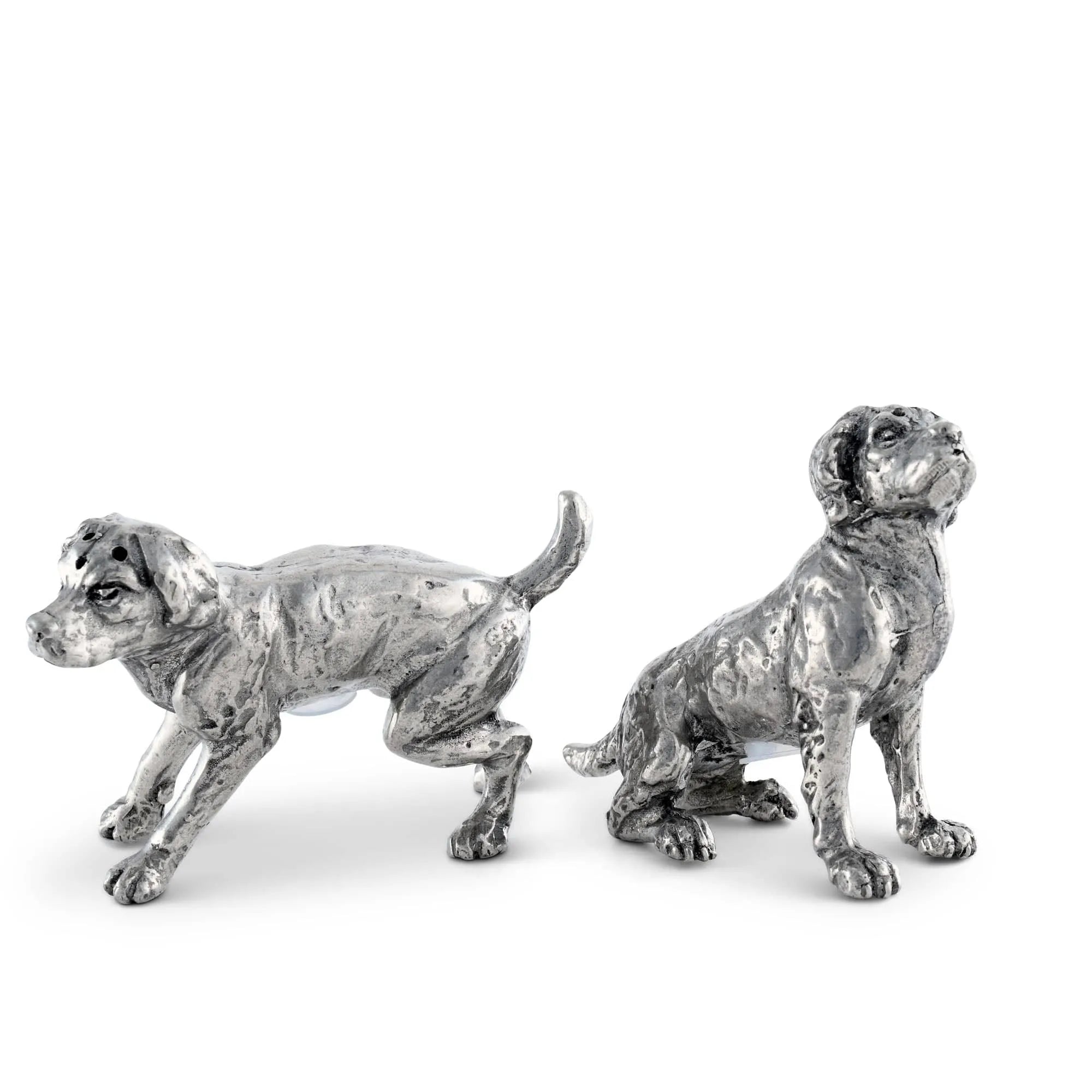 Pewter Spaniel Salt & Pepper Set - The Mayfair Hall