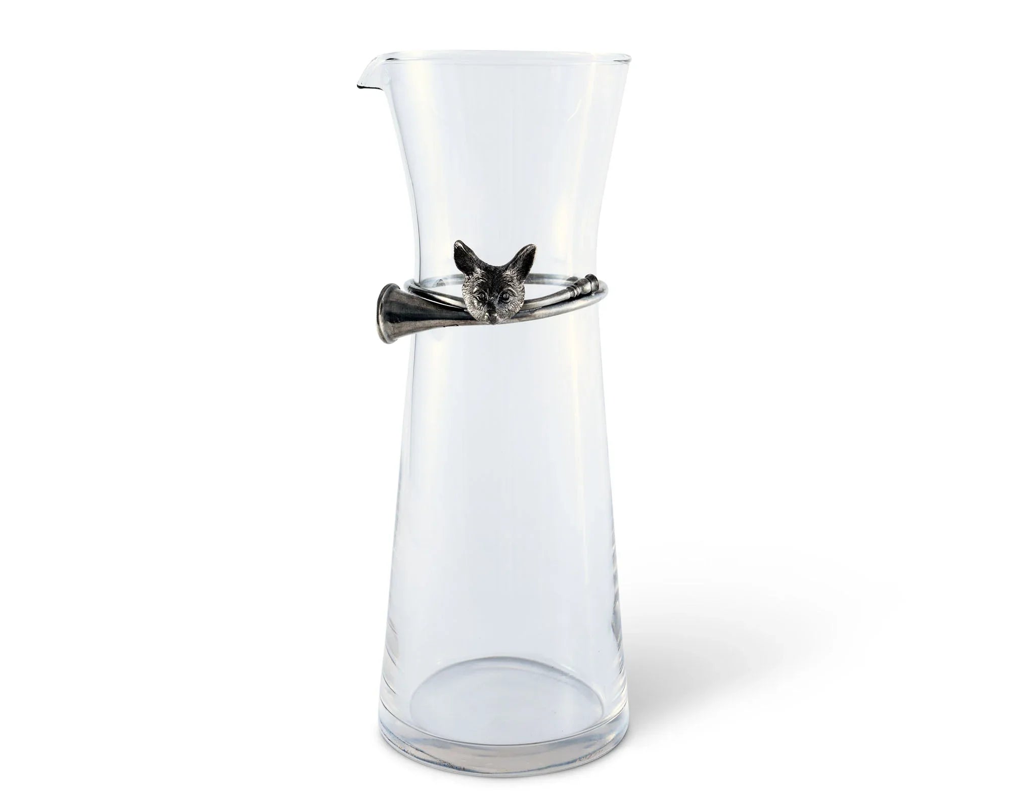 Wine Carafe with Pewter Hunt Equestrian Horn - The Mayfair Hall