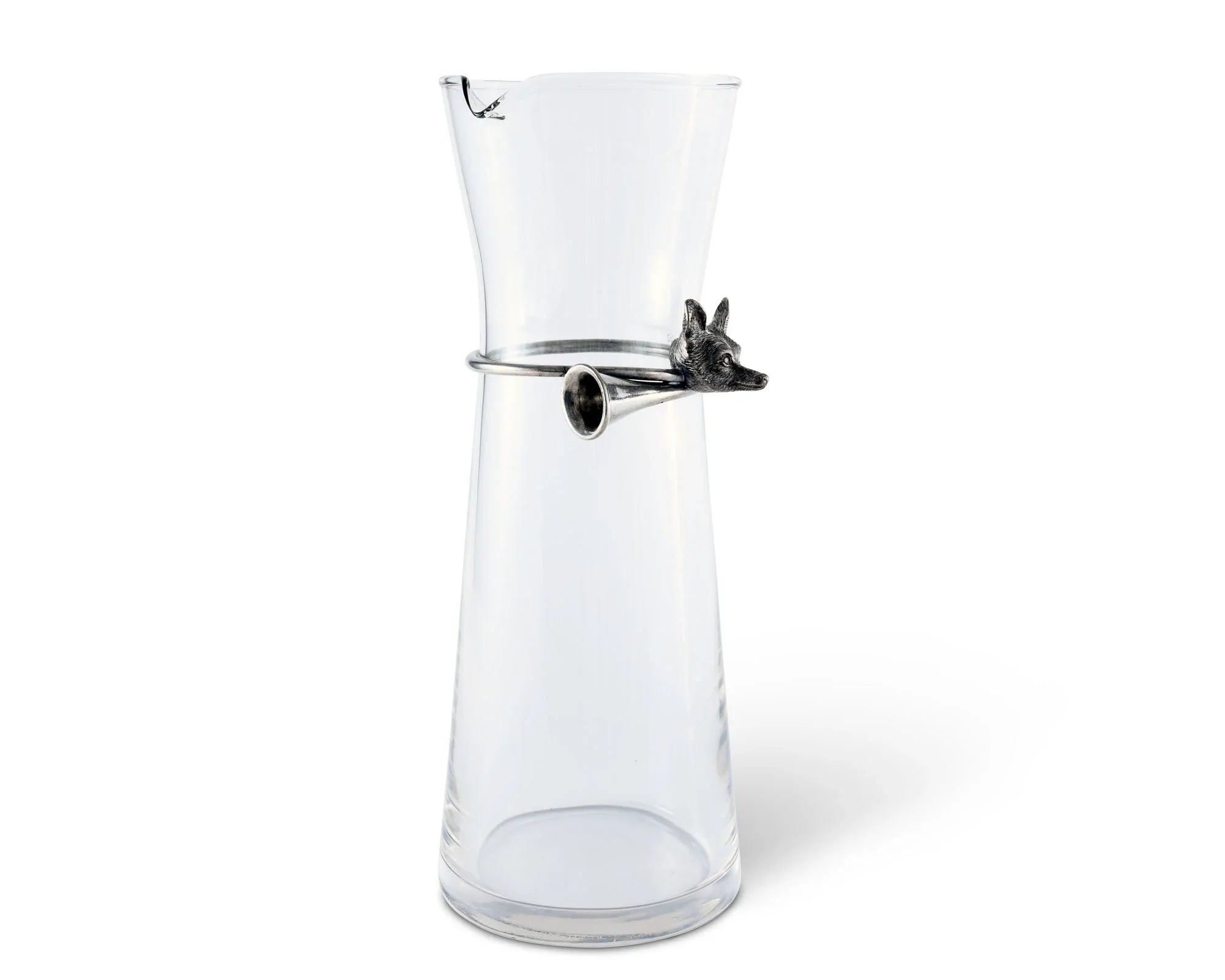 Wine Carafe with Pewter Hunt Equestrian Horn - The Mayfair Hall