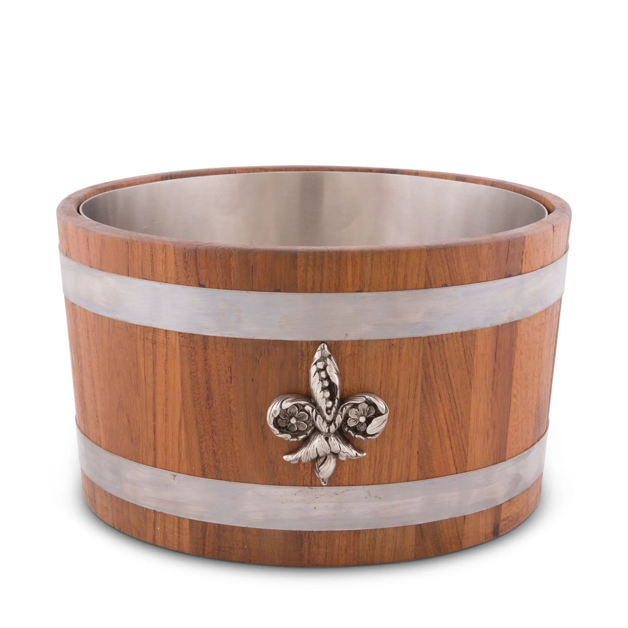 Fleur de lies Teak Beer Cooler - The Mayfair Hall