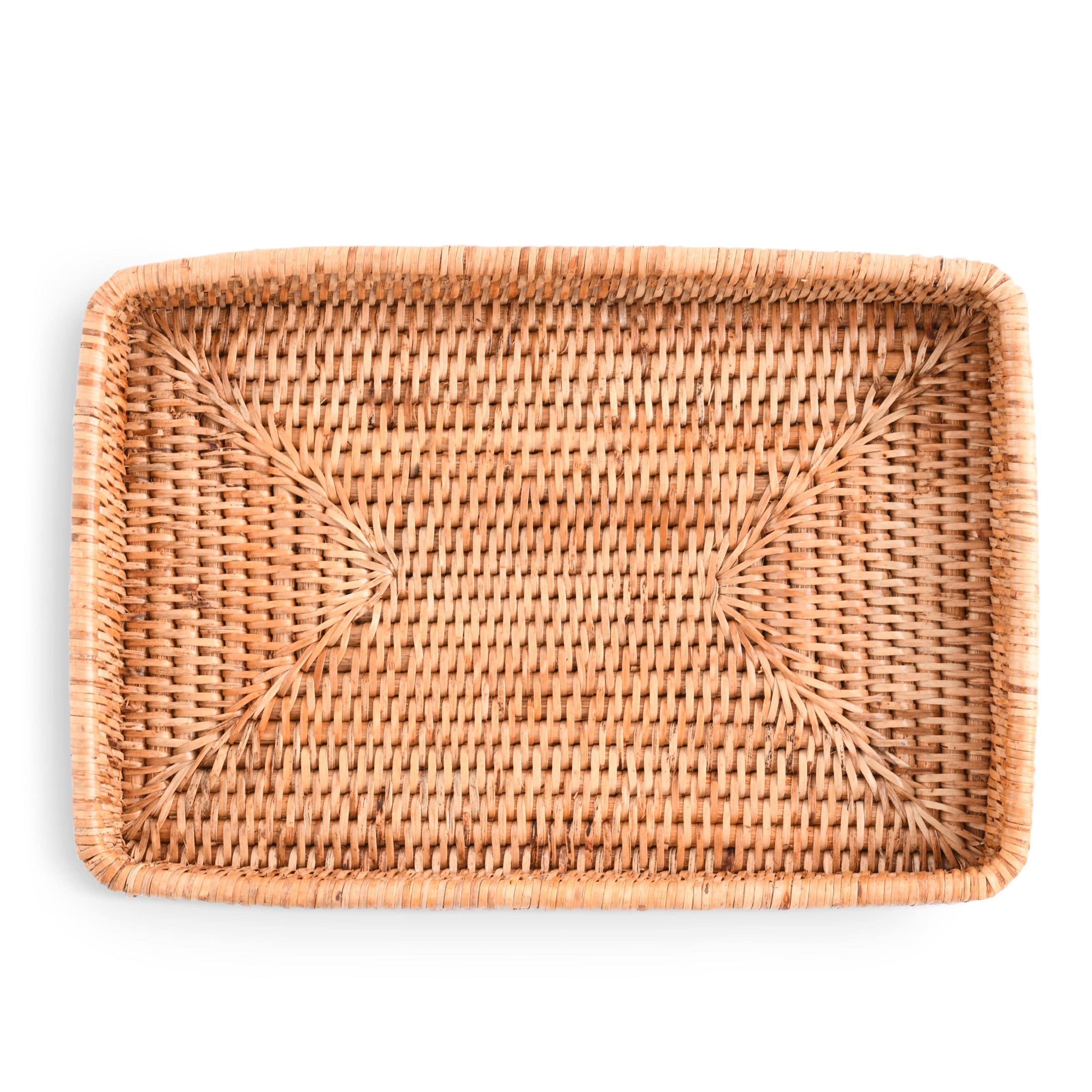 Catchall Tray Hand Woven Wicker Rattan