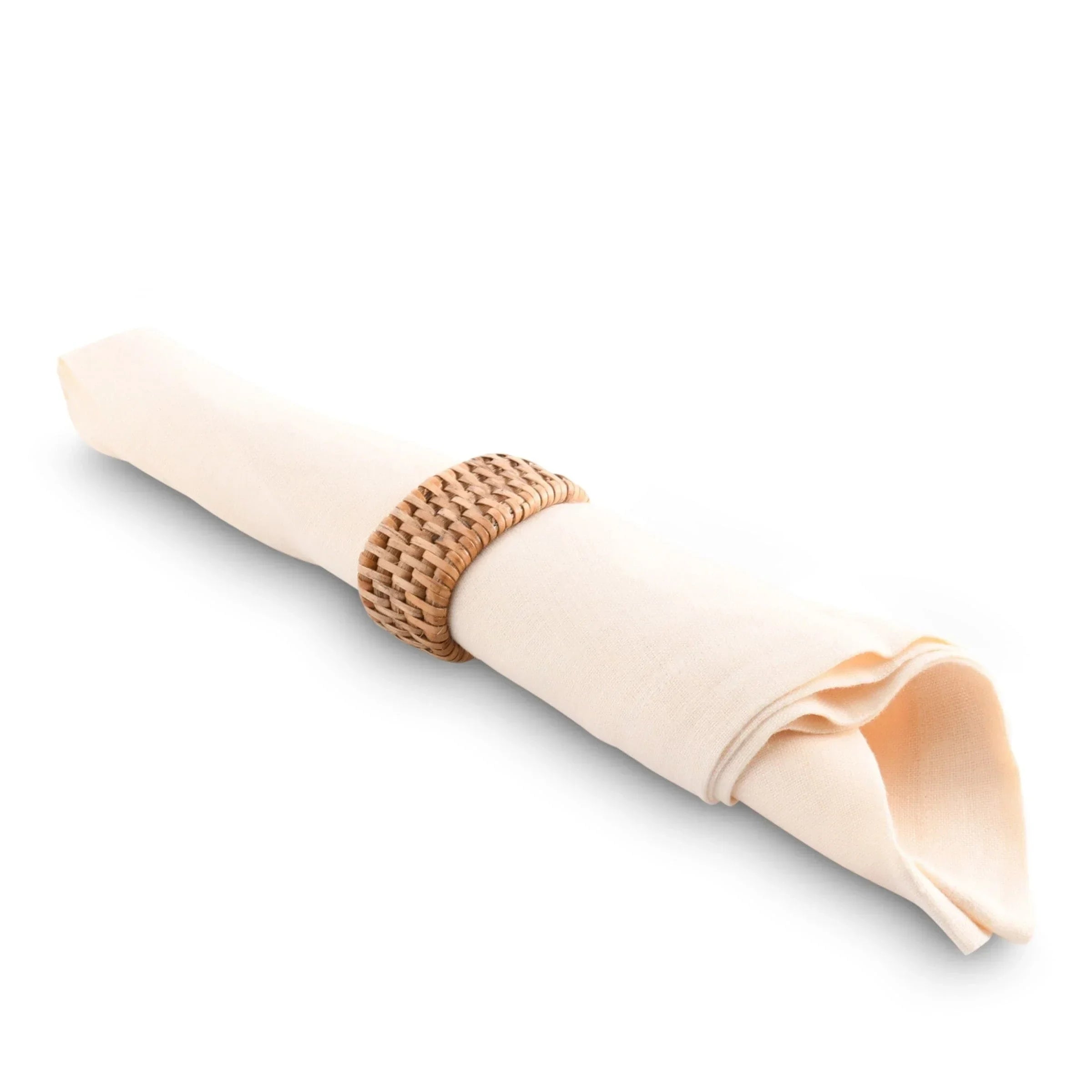 Hand Woven Rattan Napkin Ring - Set of 4 - The Mayfair Hall