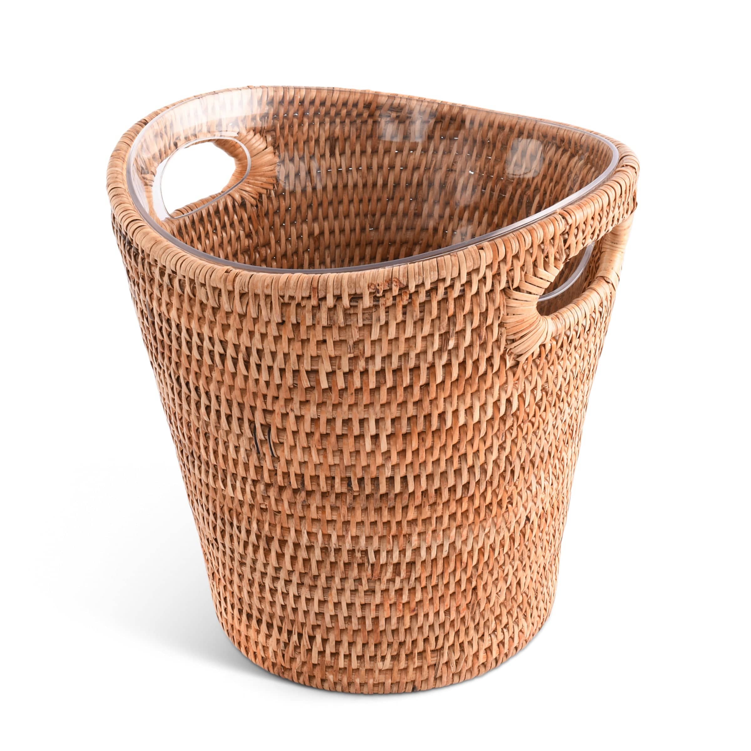 Hand Woven Rattan Wicker Champagne Bucket / Ice Bucket