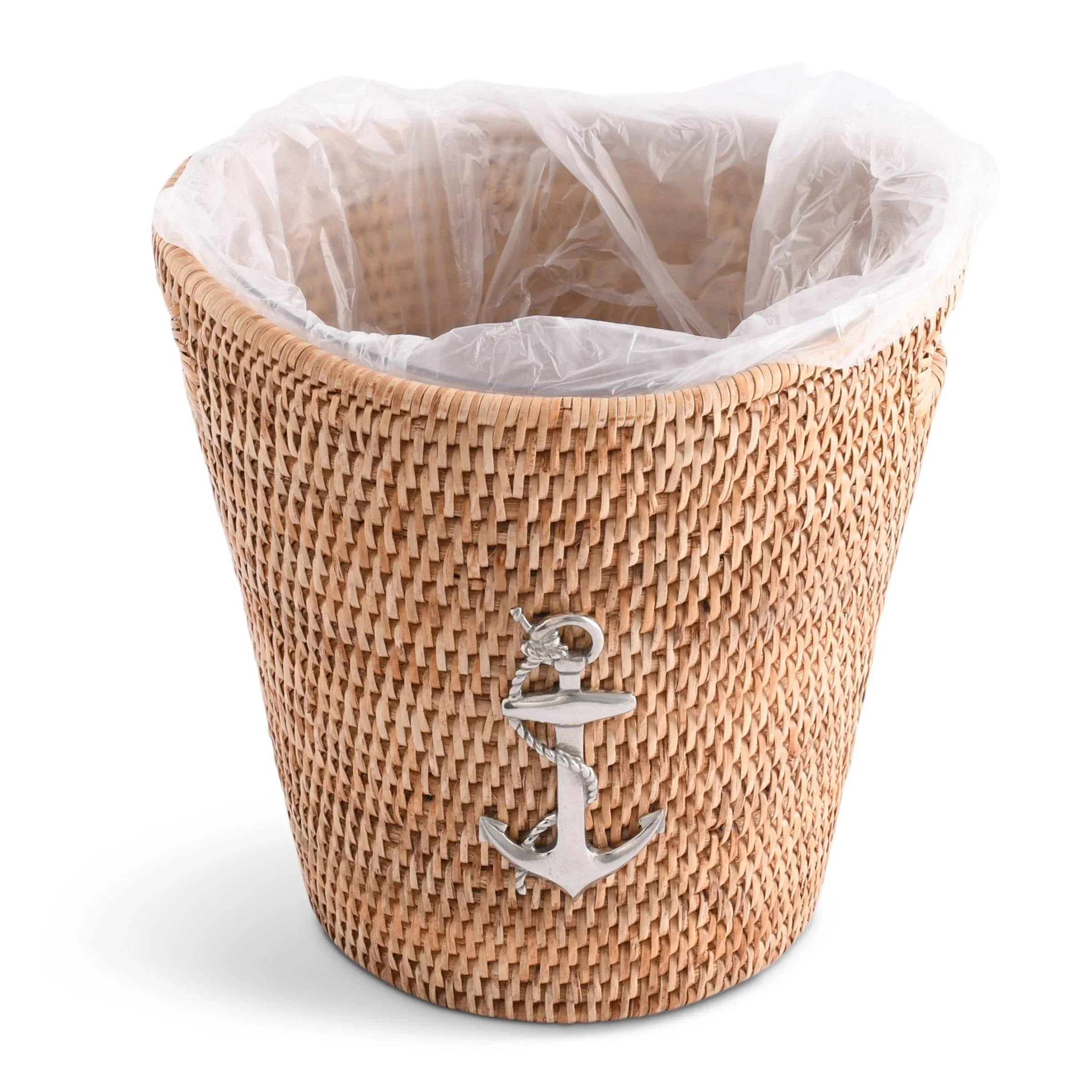 Anchor Hand Woven Wicker Rattan Champagne / Ice Bucket - The Mayfair Hall