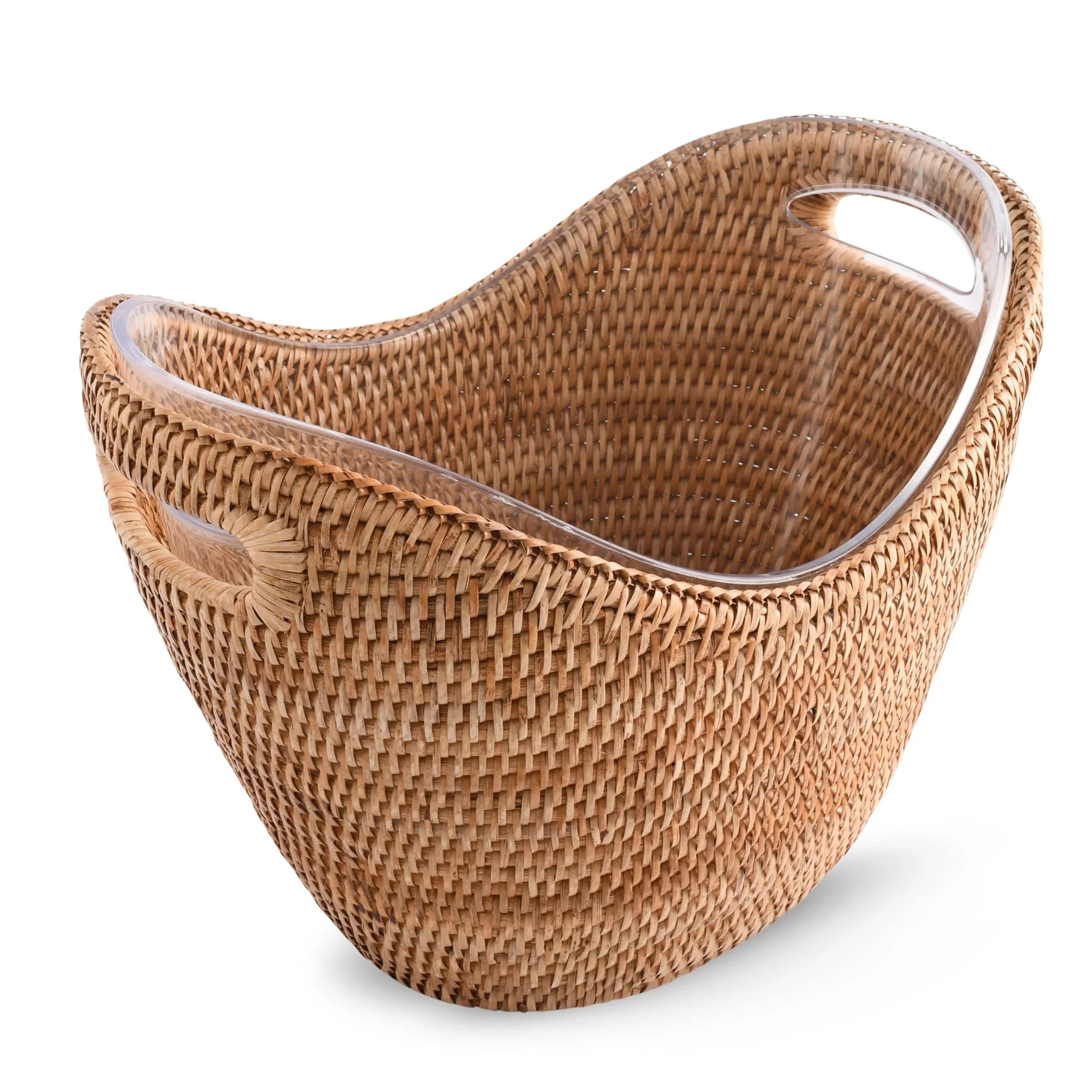 Anchor Hand Woven Wicker Rattan Champagne / Ice Tub - The Mayfair Hall