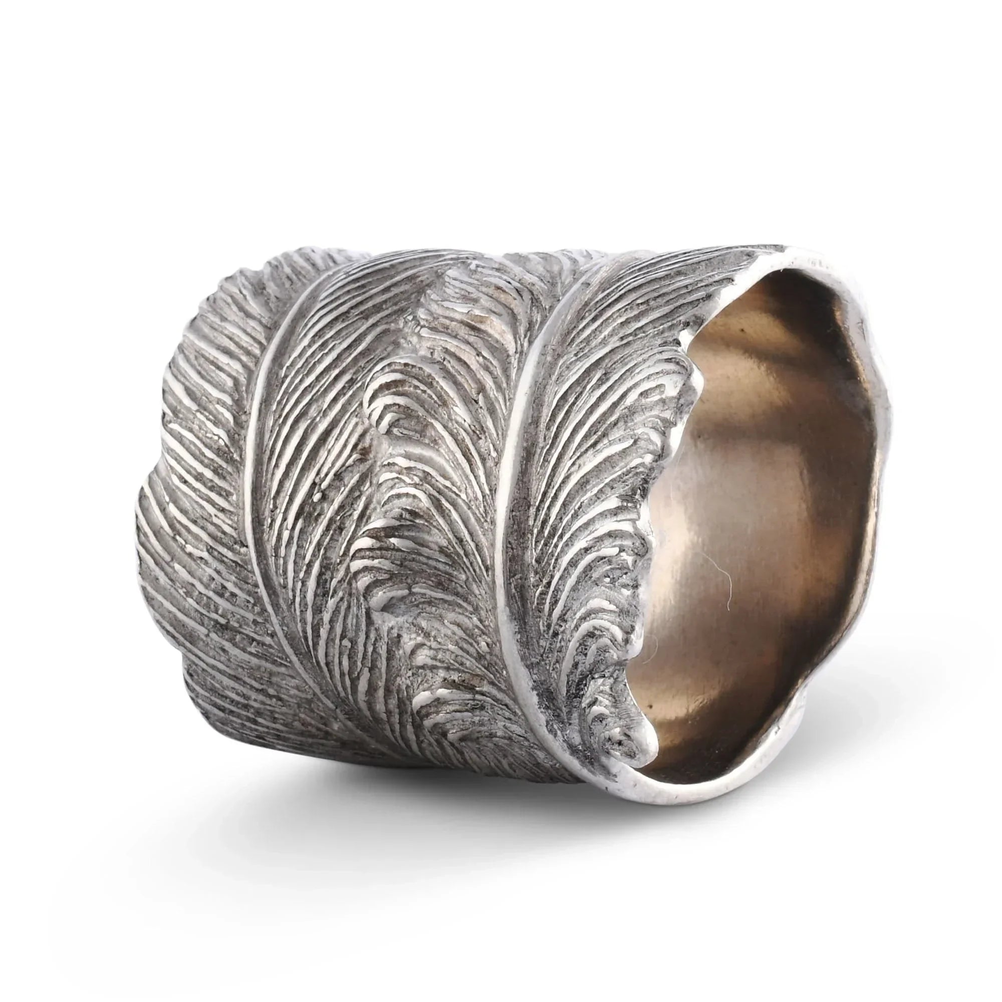 Pewter Feather Napkin Ring - The Mayfair Hall