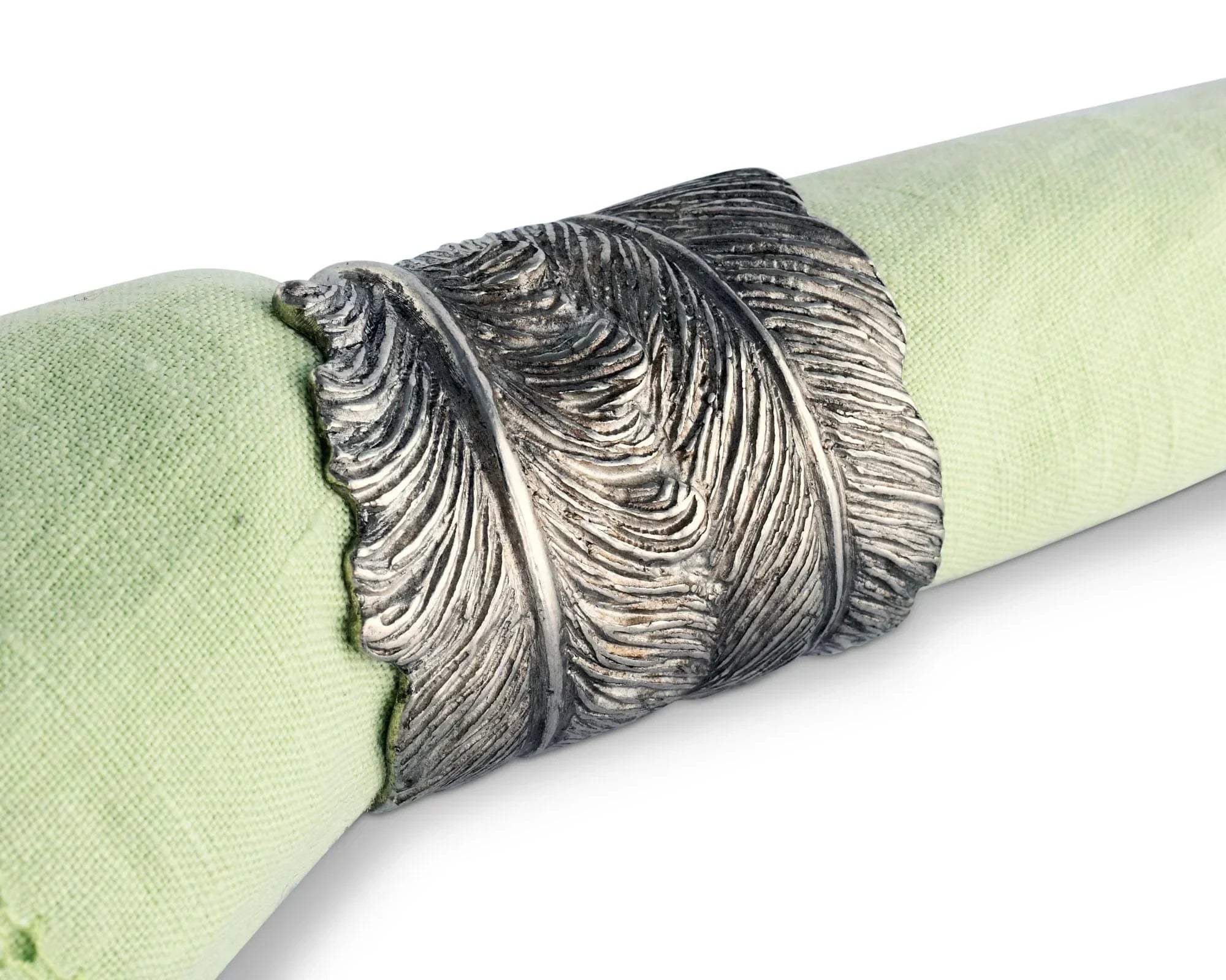 Pewter Feather Napkin Ring - The Mayfair Hall
