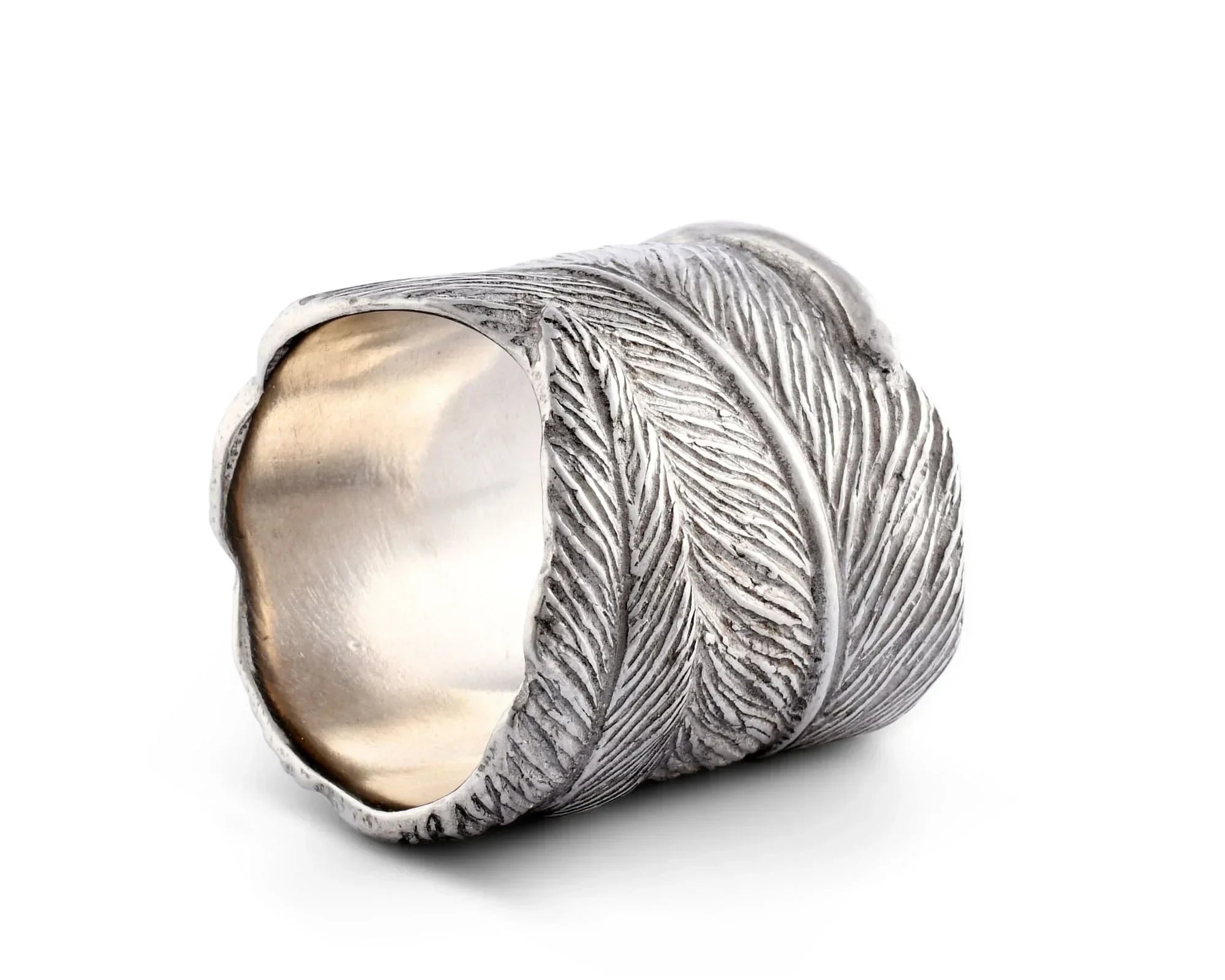 Pewter Feather Napkin Ring - The Mayfair Hall