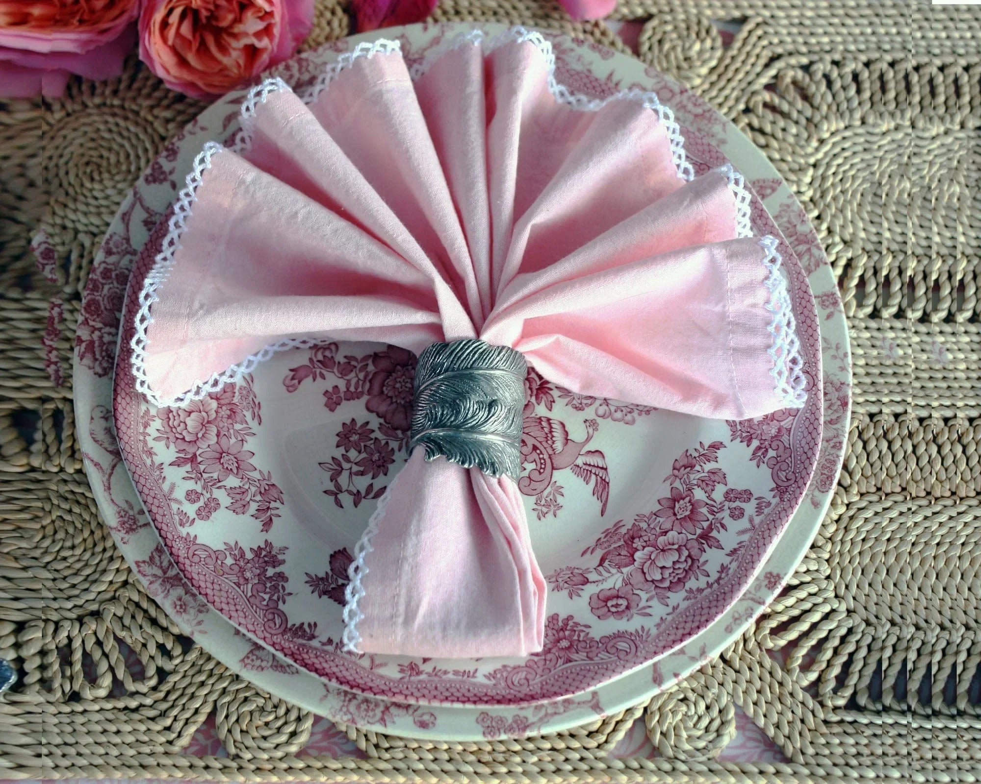 Pewter Feather Napkin Ring - The Mayfair Hall