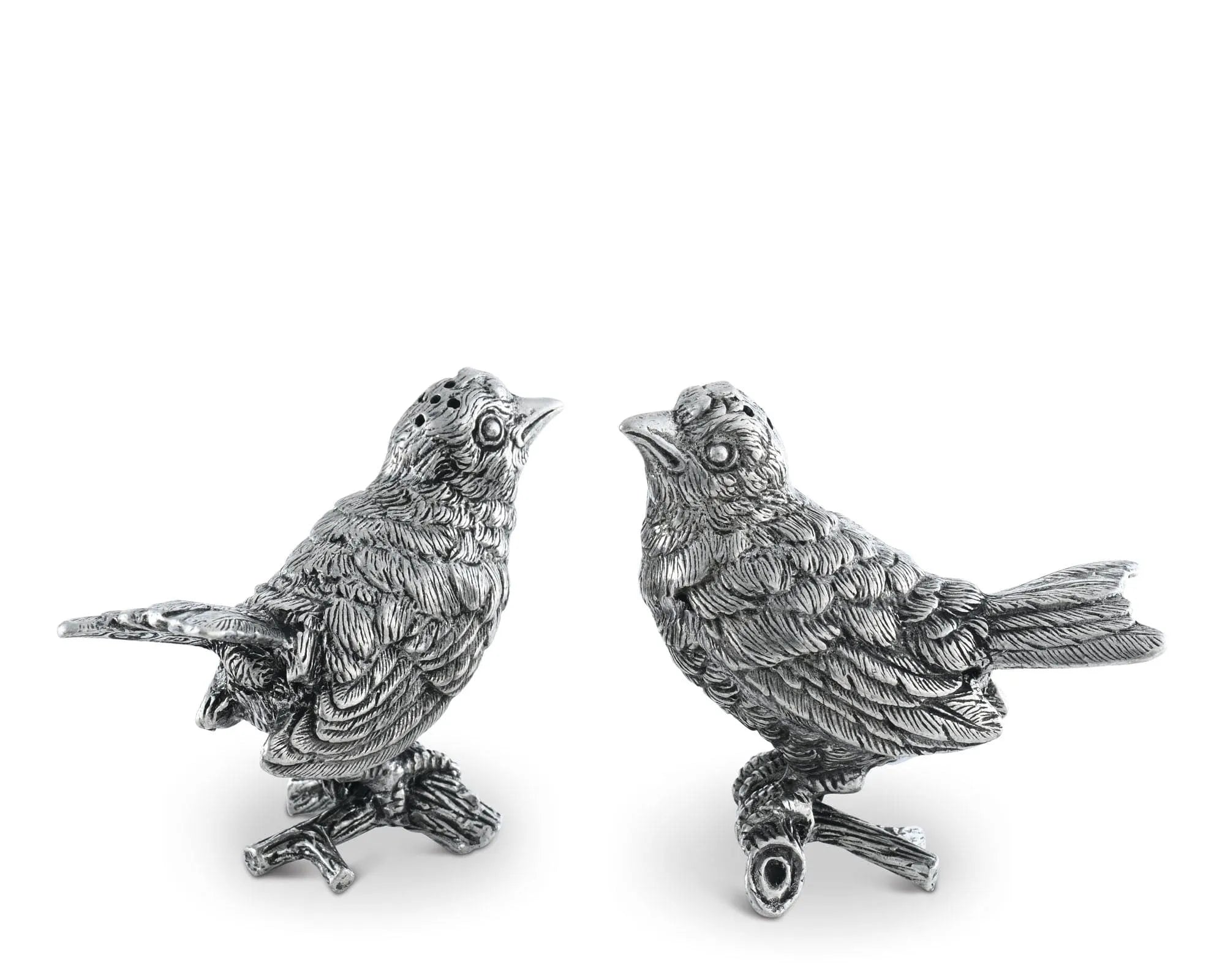 Pewter Song Birds Salt & Pepper Set - The Mayfair Hall