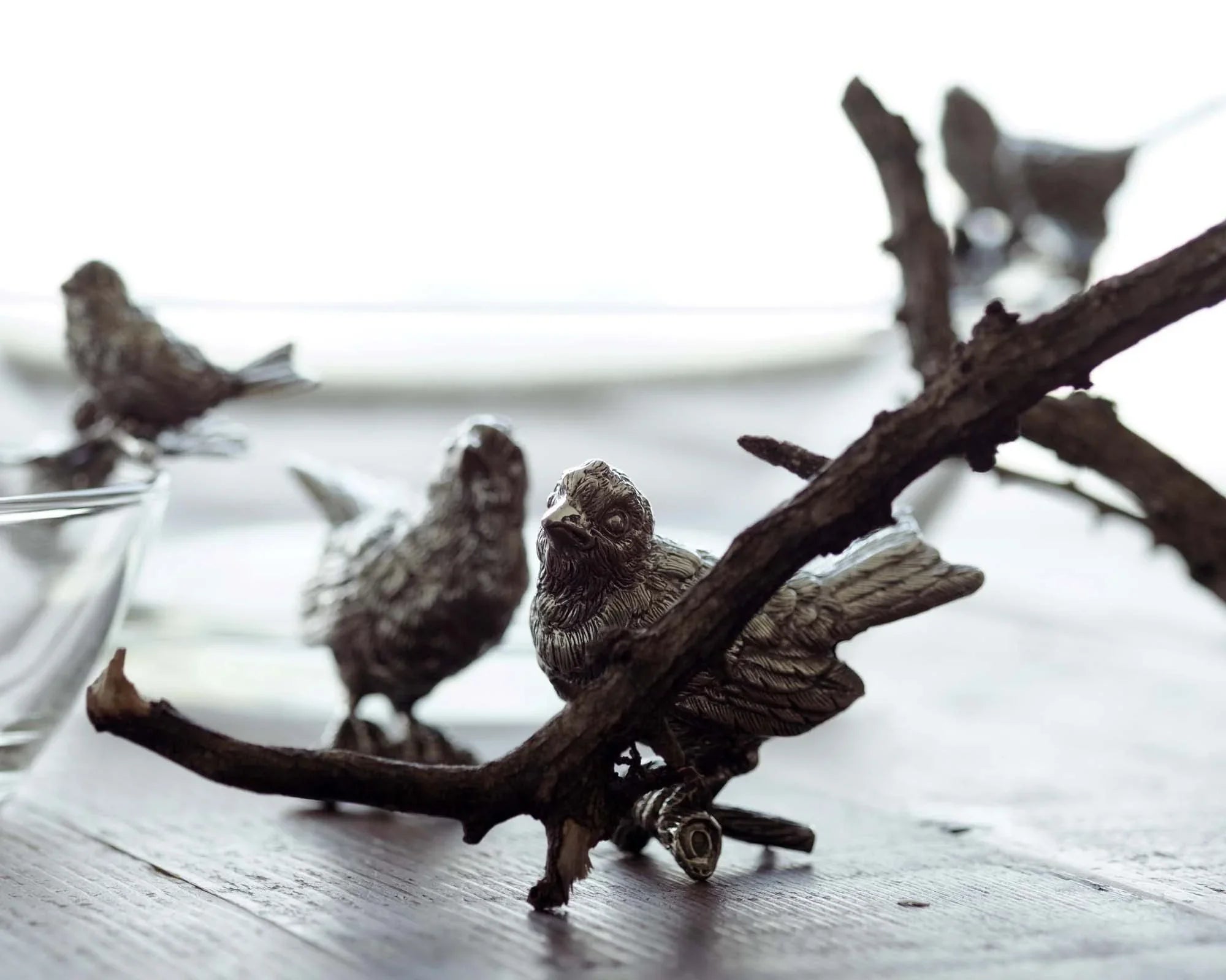 Pewter Song Birds Salt & Pepper Set - The Mayfair Hall