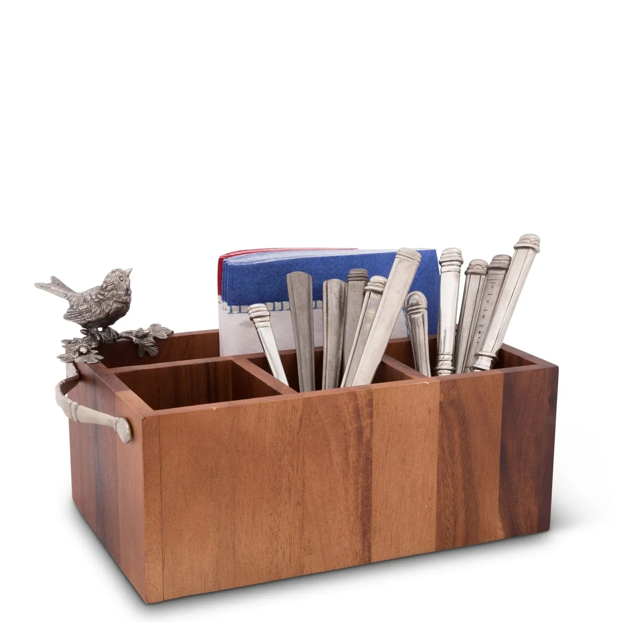 Song Bird Wood Flatware Caddy - The Mayfair Hall