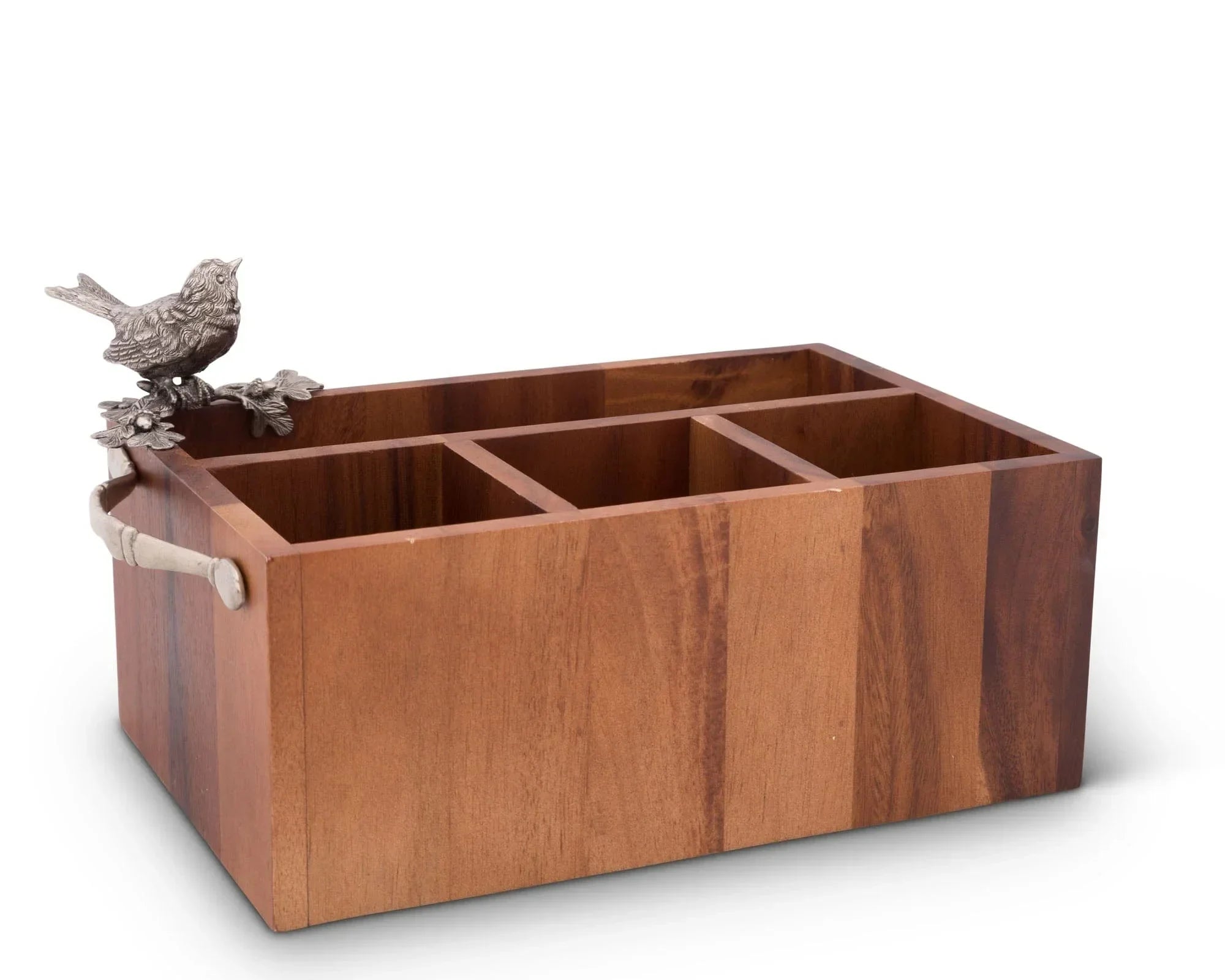 Song Bird Wood Flatware Caddy - The Mayfair Hall