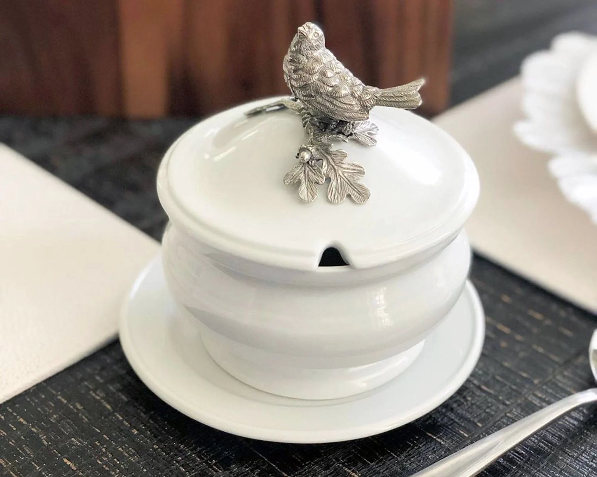 Songbird Porcelain Lidded Bowl - The Mayfair Hall