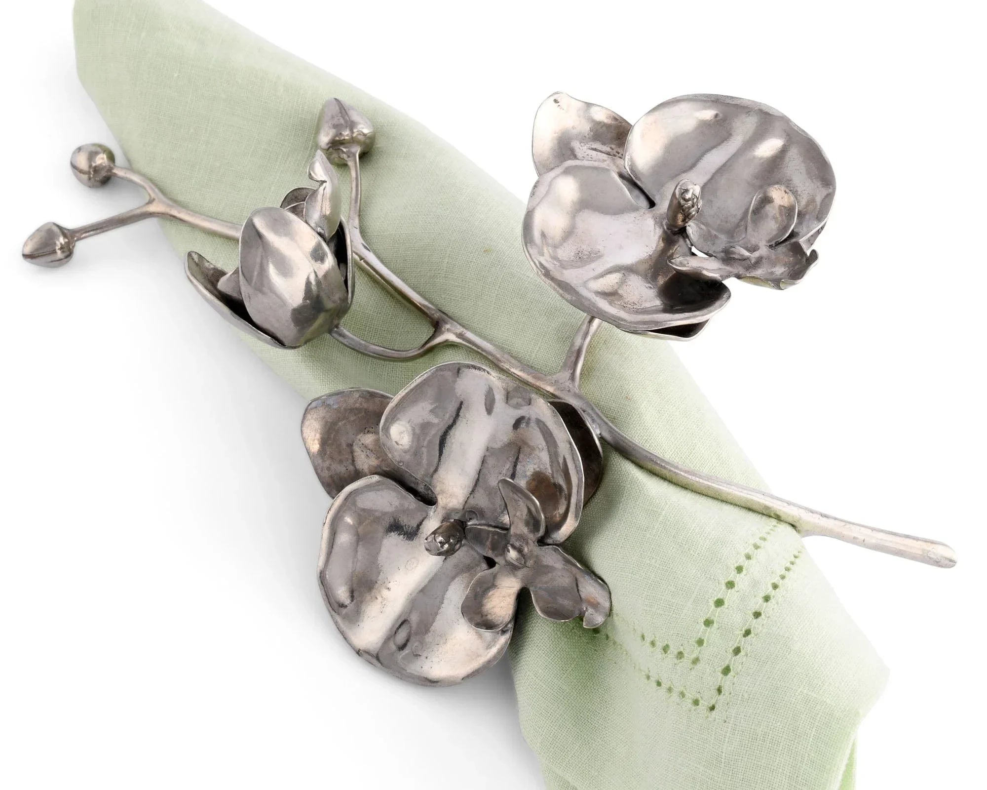Pewter Orchid Napkin Ring - The Mayfair Hall