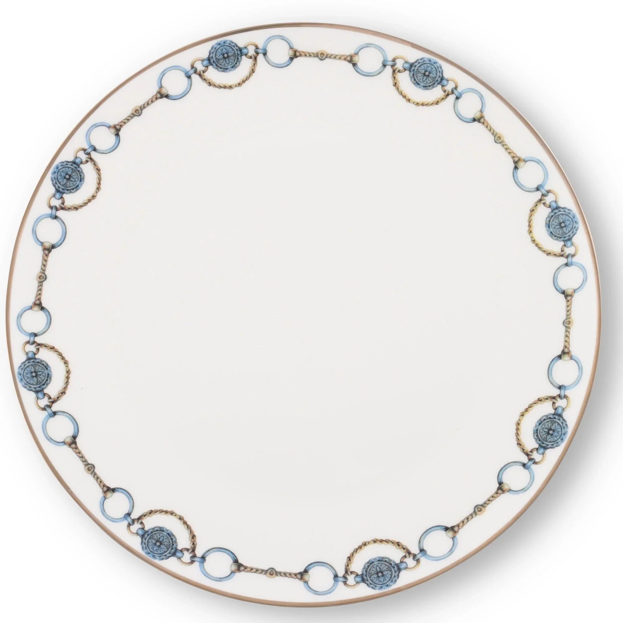 Amarillo Concho Pattern Bone China Round Charger Plate - The Mayfair Hall