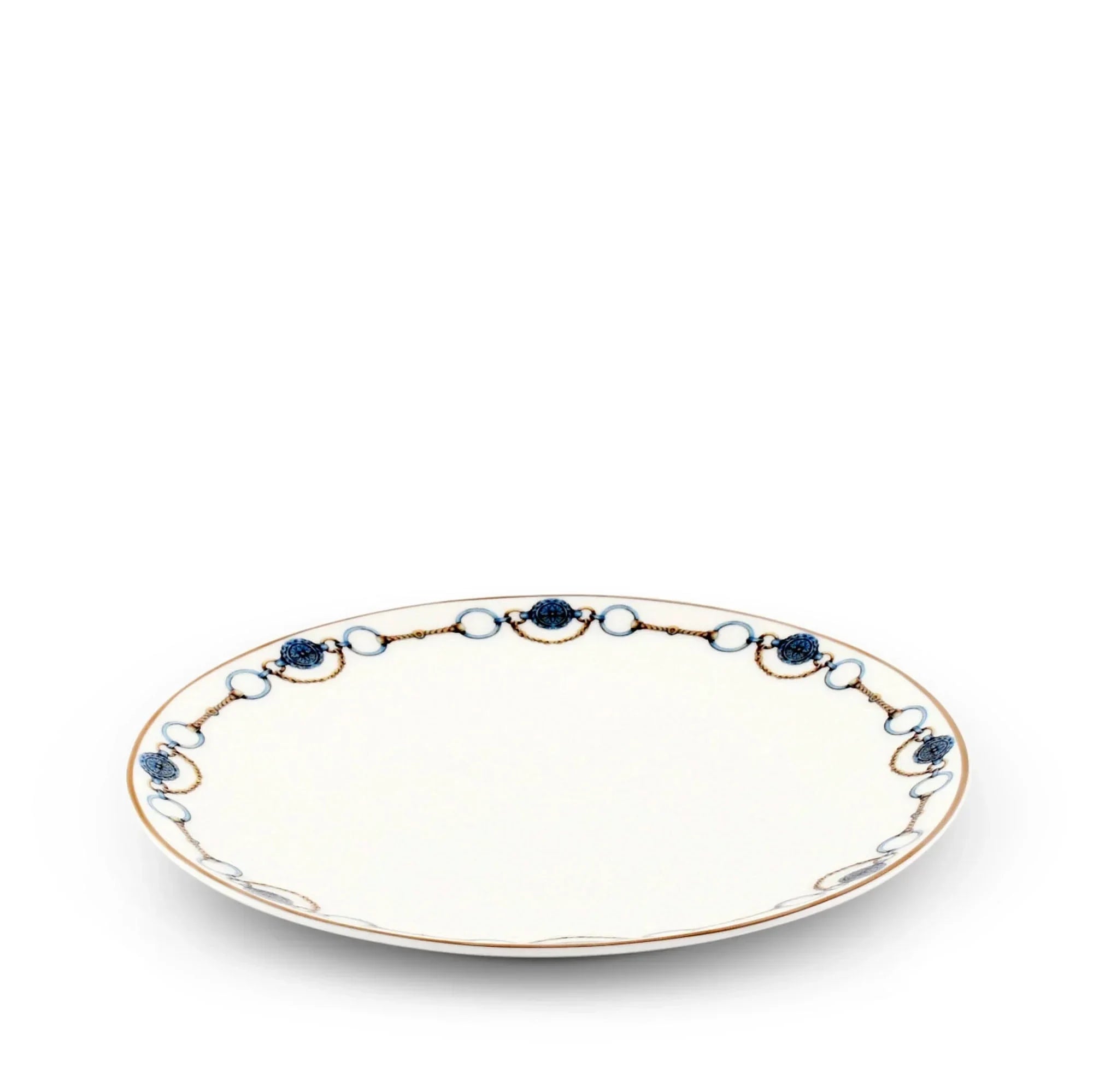 Amarillo Concho Pattern Bone China Round Salad Plate - The Mayfair Hall