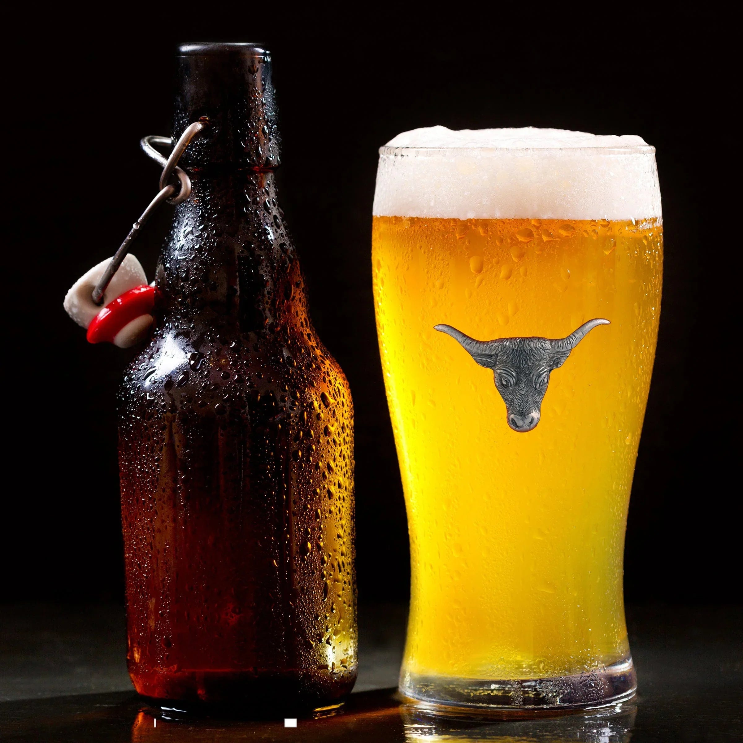 Long Horn Beer Glass - The Mayfair Hall