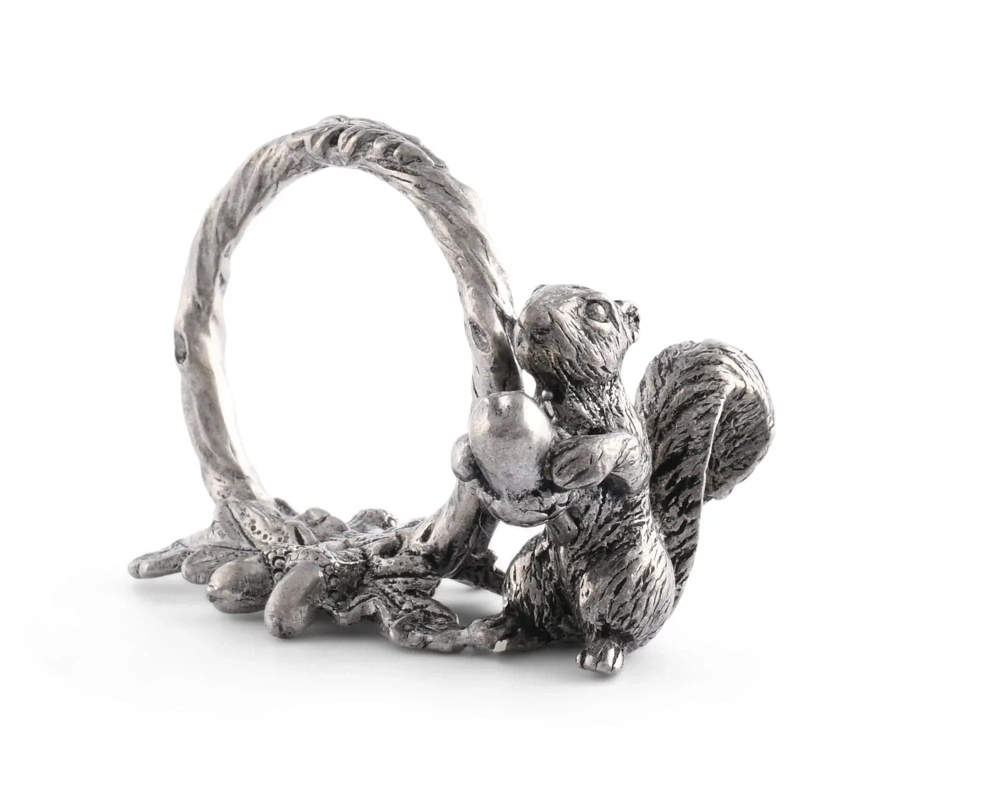 Pewter Squirrel Branch Napkin Ring - The Mayfair Hall