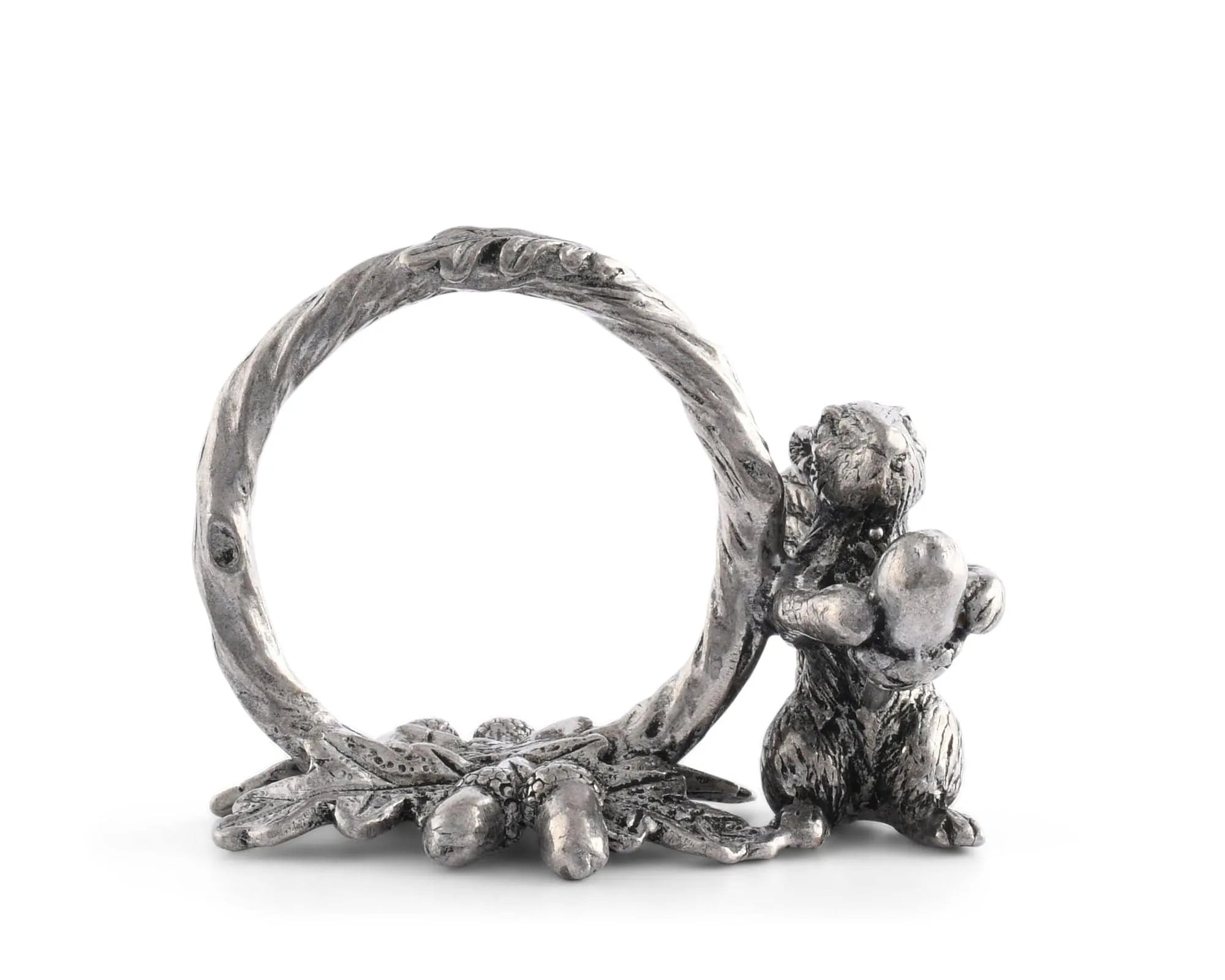 Pewter Squirrel Branch Napkin Ring - The Mayfair Hall