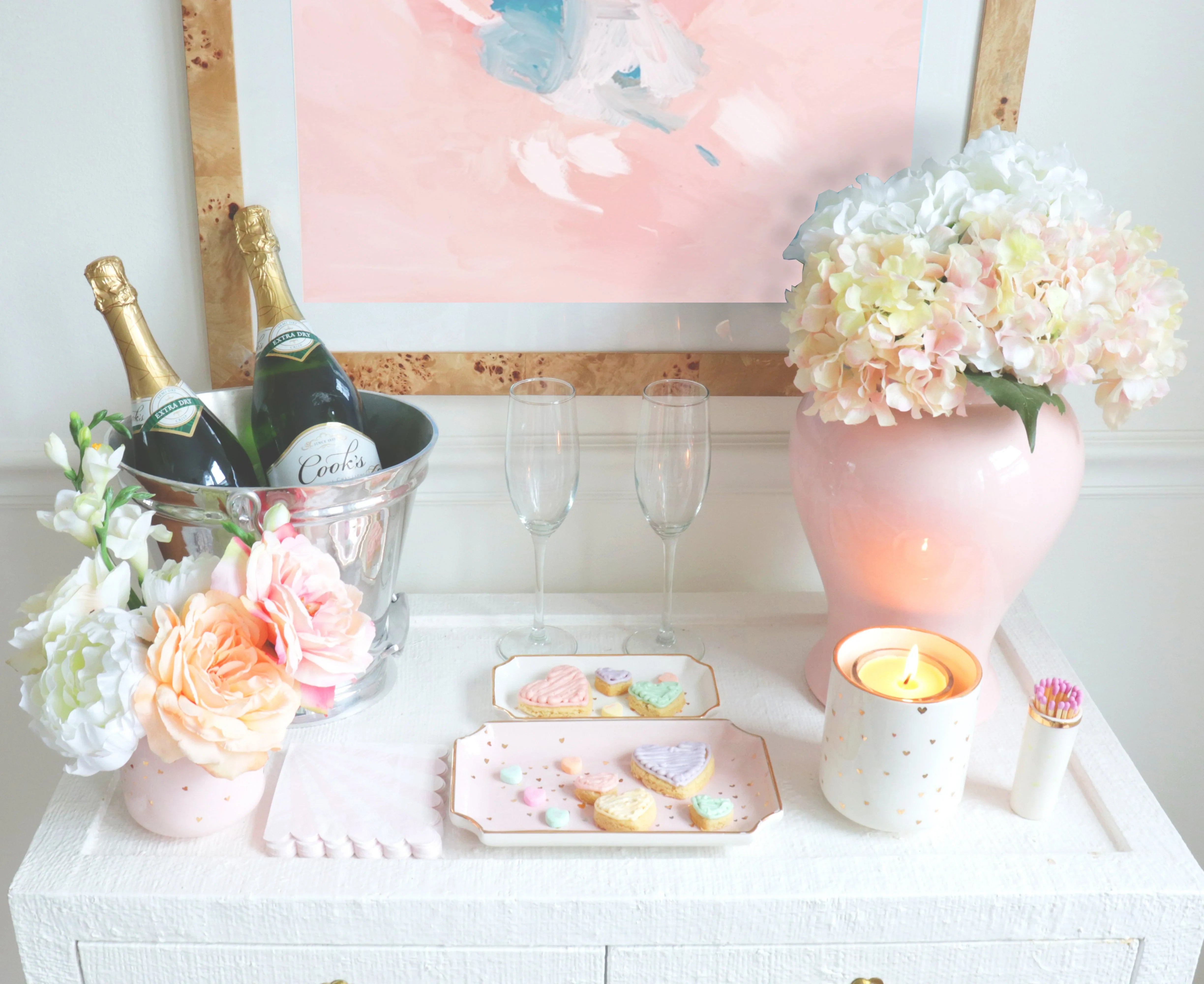 "Confetti Hearts" Tray