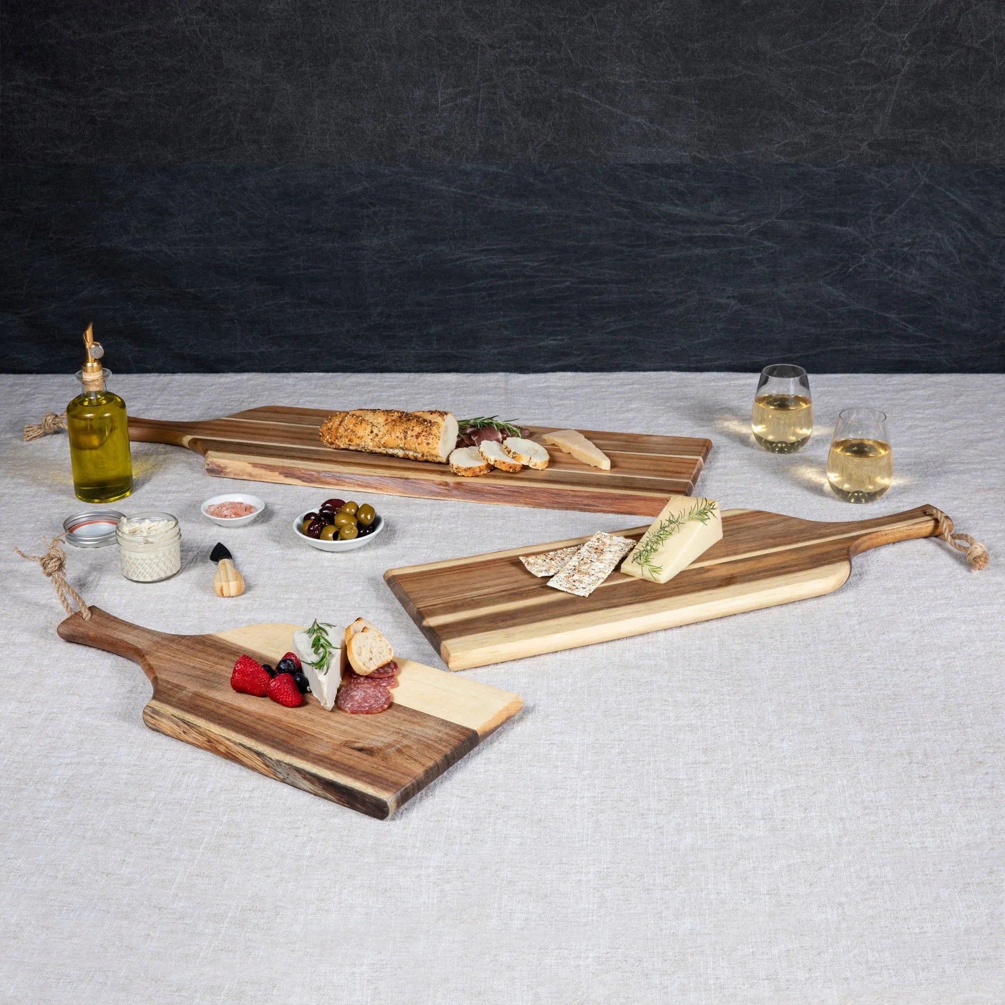 Set of 3 Artisan Serving Planks (18", 24", 30") - The Mayfair Hall