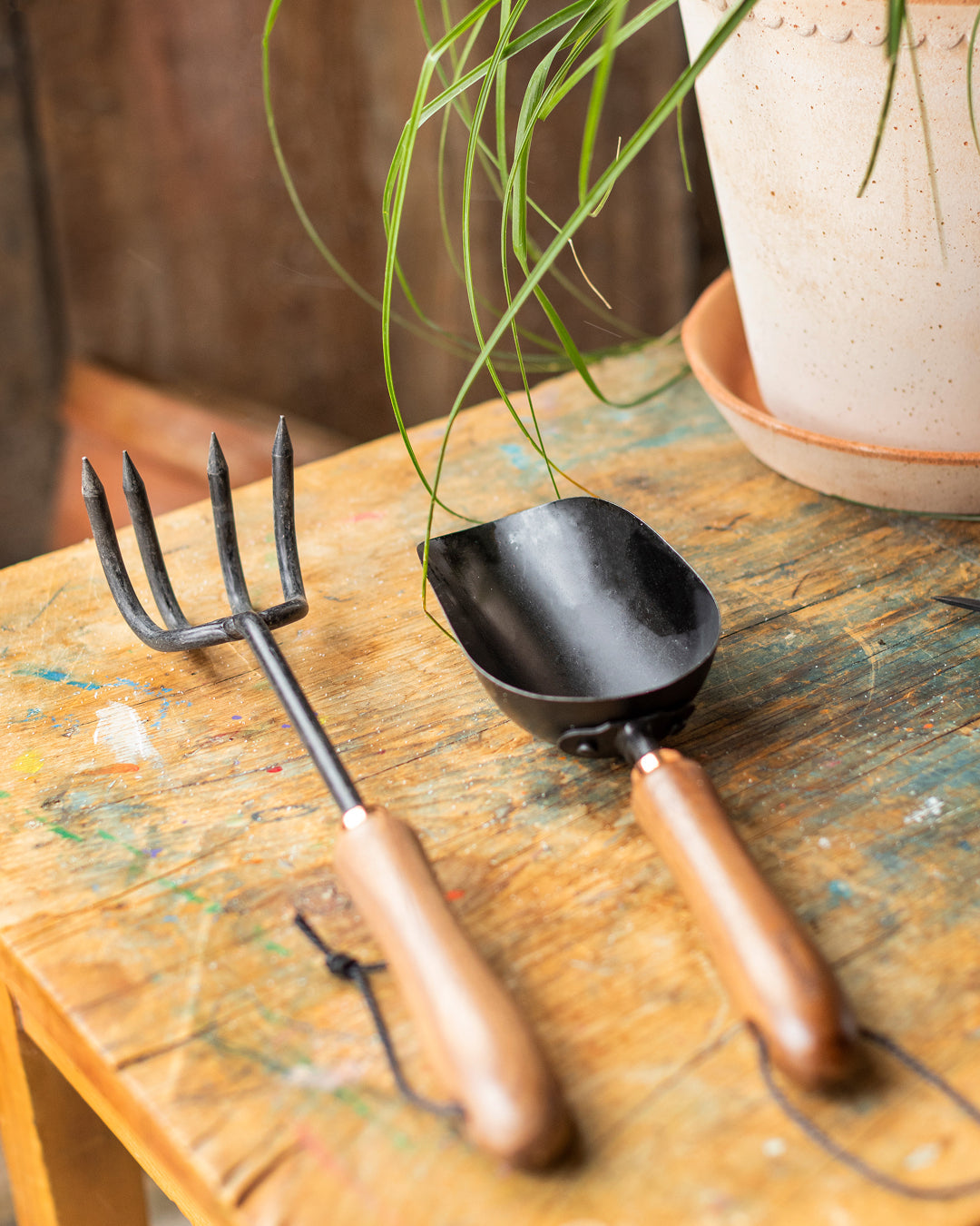 Walnut Handled Garden Tools