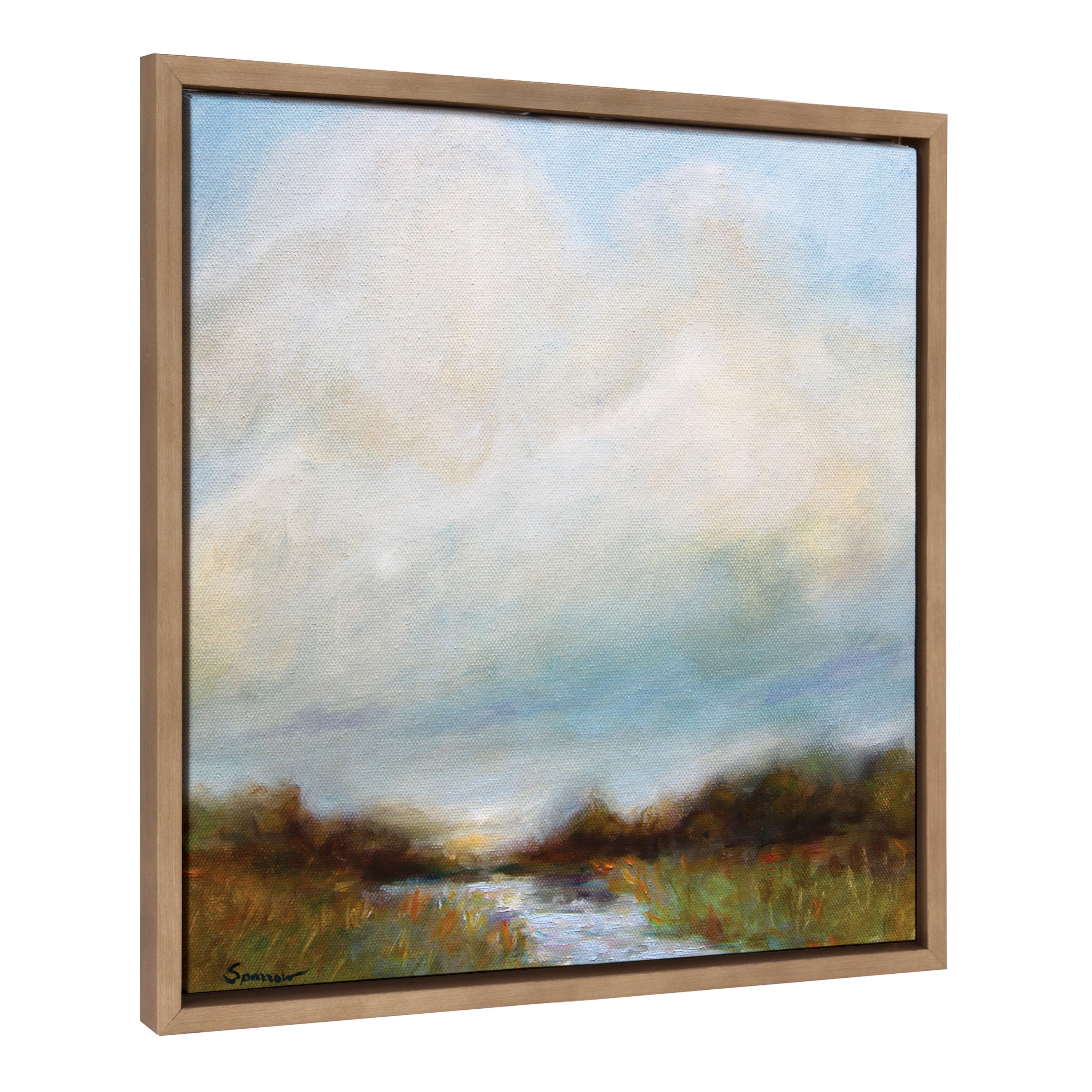Sylvie Tranquility Framed Canvas by Mary Sparrow