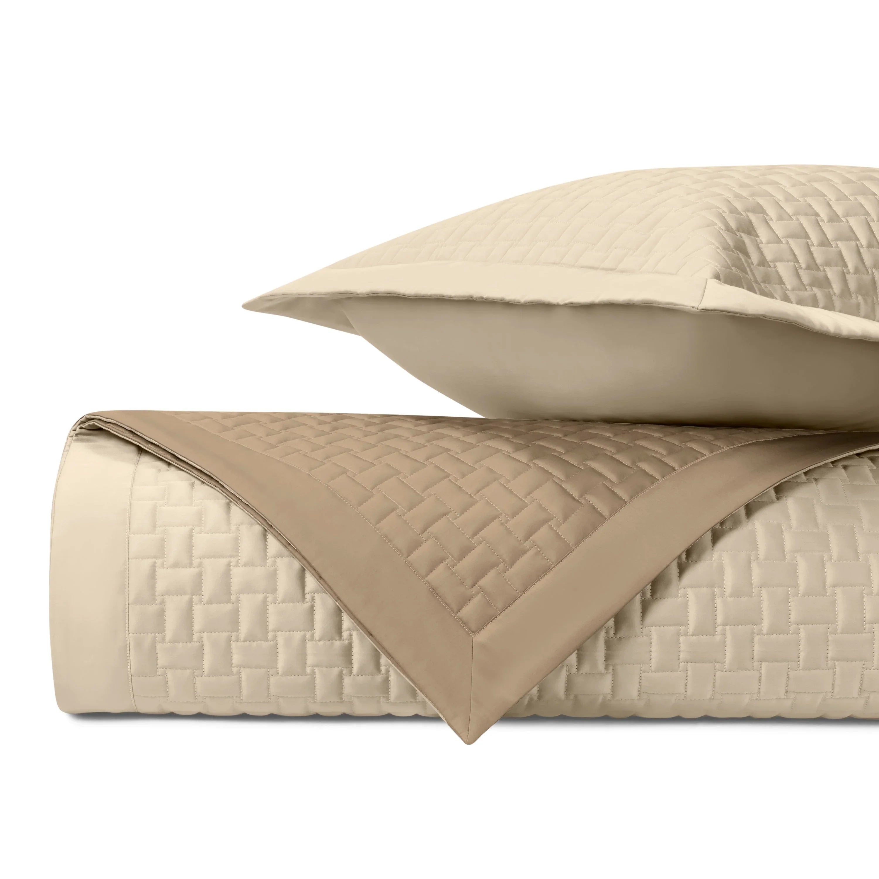 Stella Quilted Coverlet (Euro) Set - The Mayfair Hall