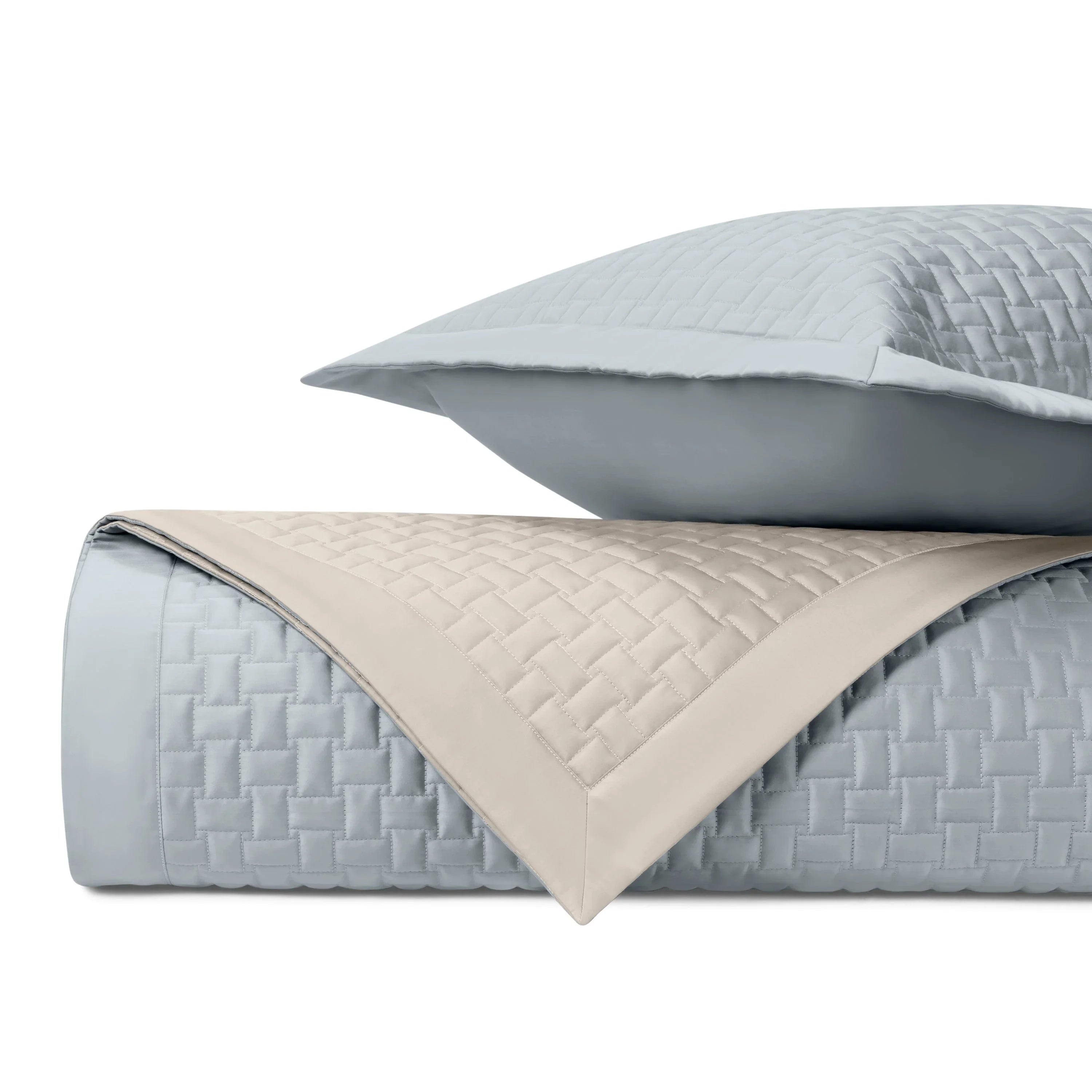 Stella Quilted Coverlet (Euro) Set - The Mayfair Hall