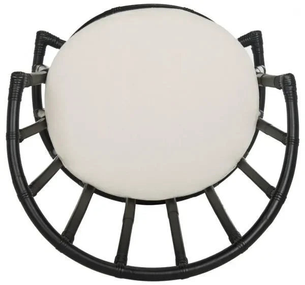 Bates Rattan Accent Chair in Black - The Mayfair Hall
