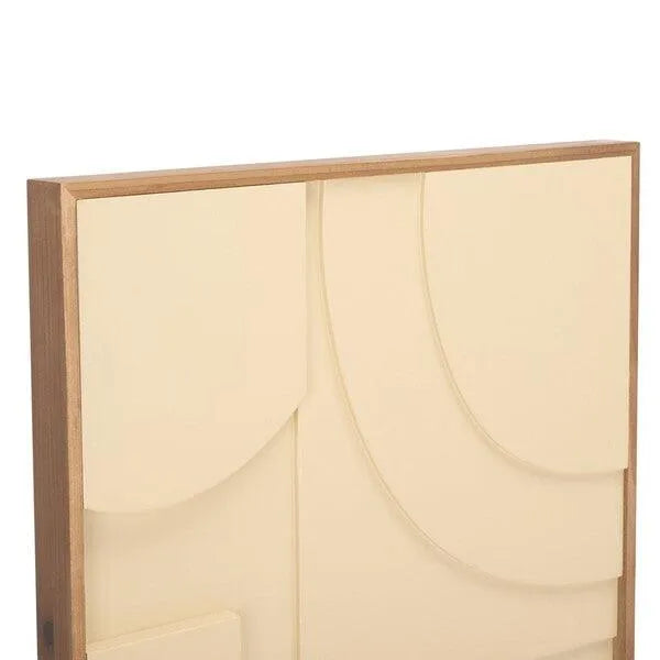 Modern Geometry Wall Art in Natural and Ivory (Set of 2)