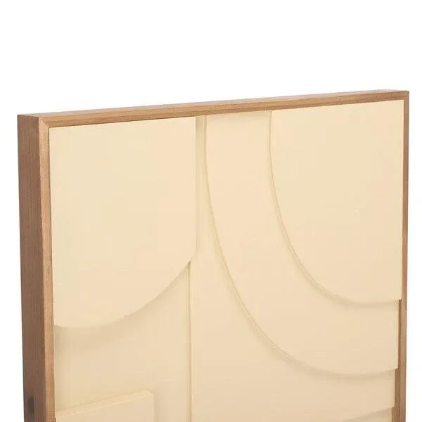 Modern Geometry Wall Art in Natural and Ivory (Set of 2) - The Mayfair Hall