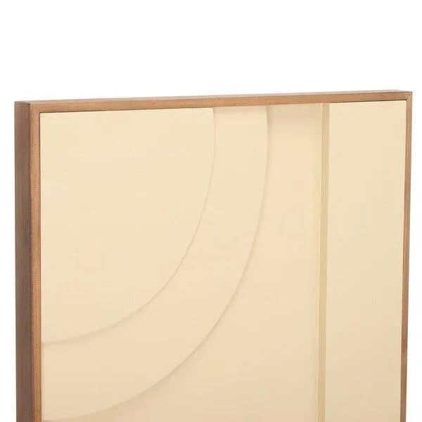 Modern Geometry Wall Art in Natural and Ivory (Set of 2)