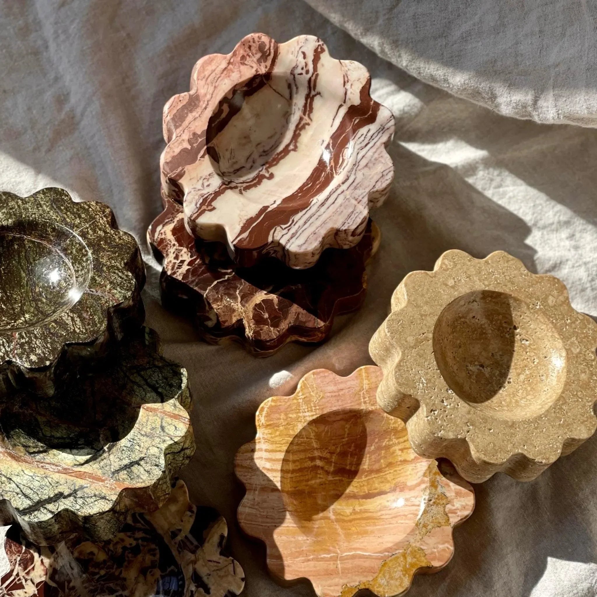 Marble Mini Sun Scoop in Biscotti - The Mayfair Hall