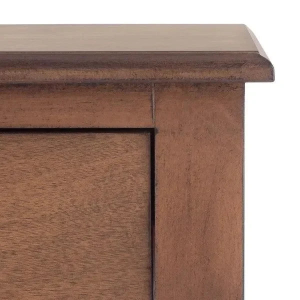 Athena Wood Accent Table in Brown - The Mayfair Hall
