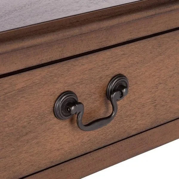 Athena Wood Accent Table in Brown - The Mayfair Hall