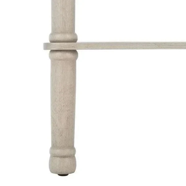 Tinsley Wood Square Accent Table in Greige - The Mayfair Hall