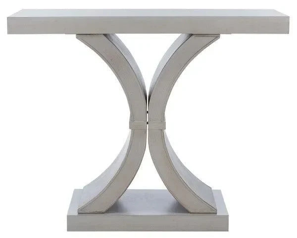 Dryden Wood Console Table in Gray - The Mayfair Hall