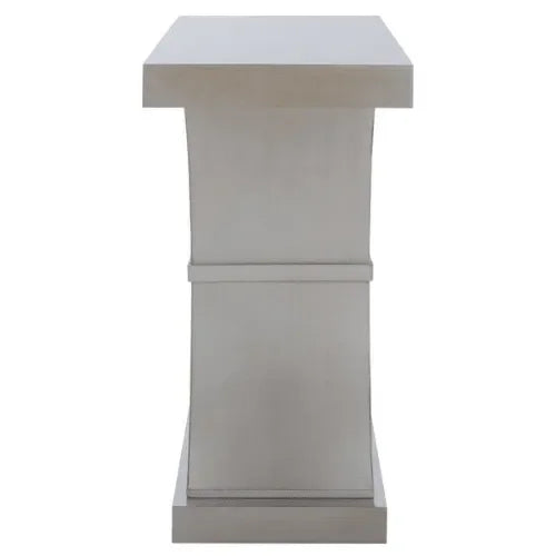 Dryden Wood Console Table in Gray - The Mayfair Hall