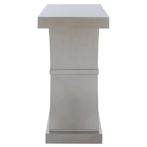Dryden Wood Console Table in Gray - The Mayfair Hall