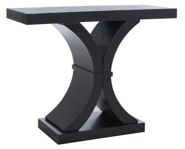 Dryden Wood Console Table in Black - The Mayfair Hall